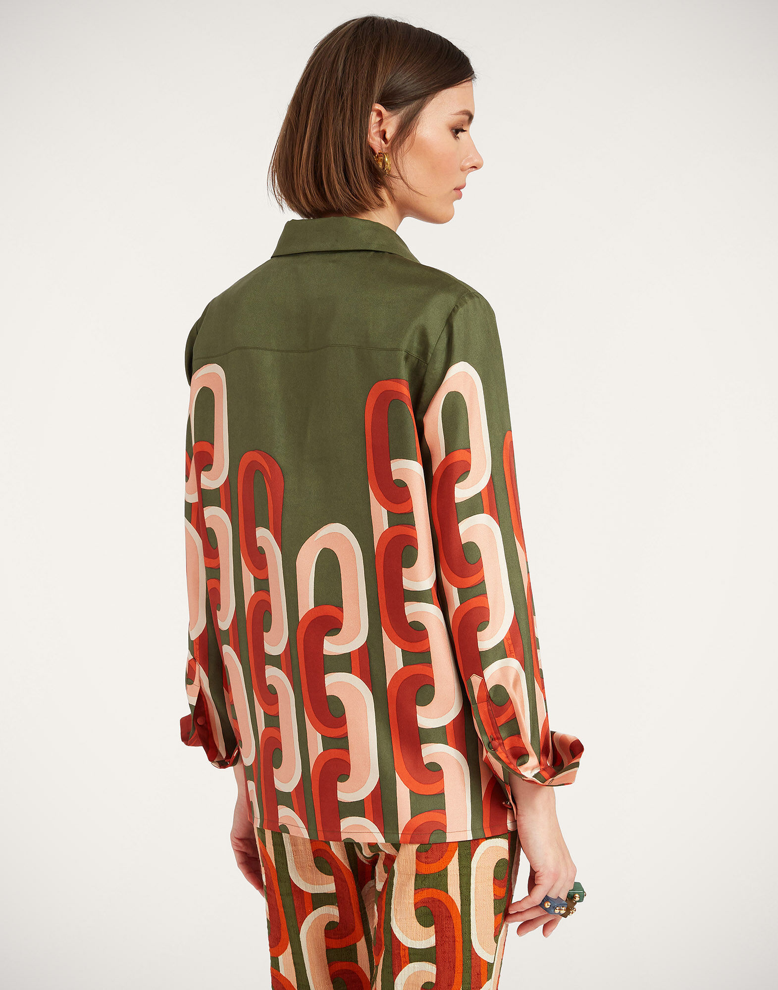 La DoubleJ Boy Shirt Prometheus Plac&eacute;e Camouflage SHI0001SIL001EUS02GR08