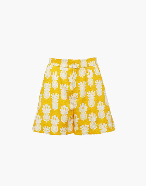 LaDoubleJ Good Butt Shorts Pineapple TRO0010COT005PNP0003
