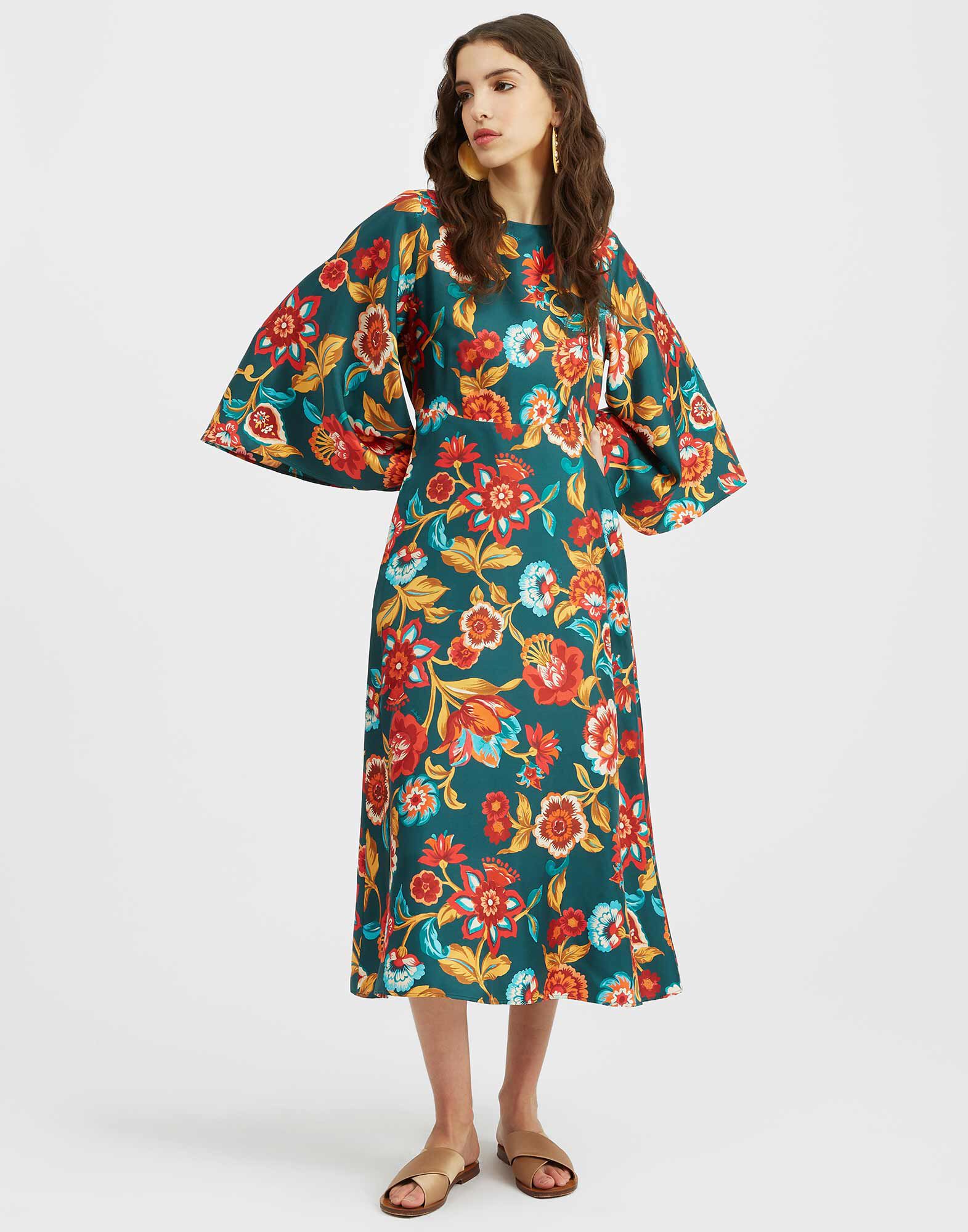 La DoubleJ Sorella Dress Hottie Emerald DRE0179SIL001HOT01GR04