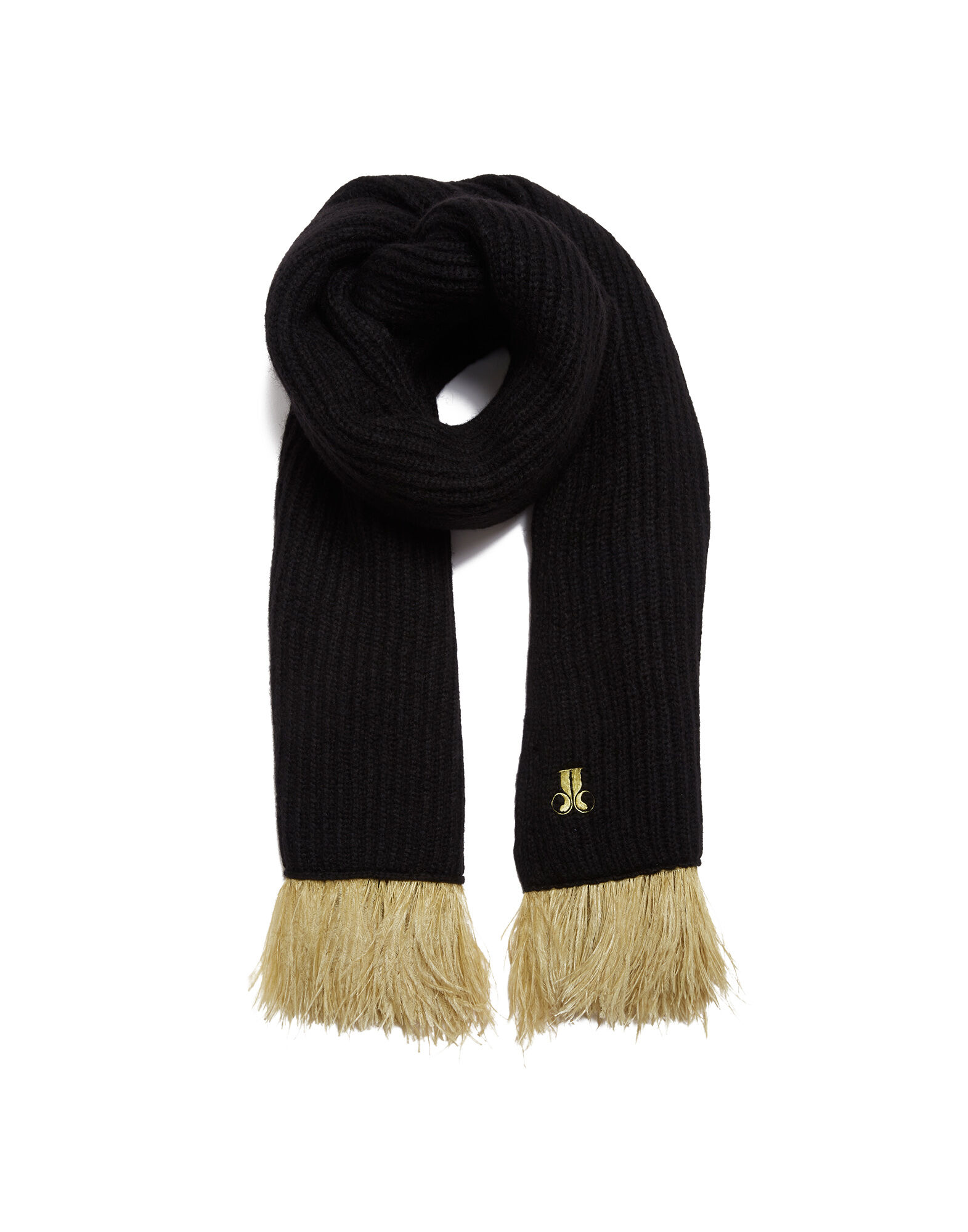 La DoubleJ High Kick Scarf Anthracite SCA0046KNI098VA213GY03