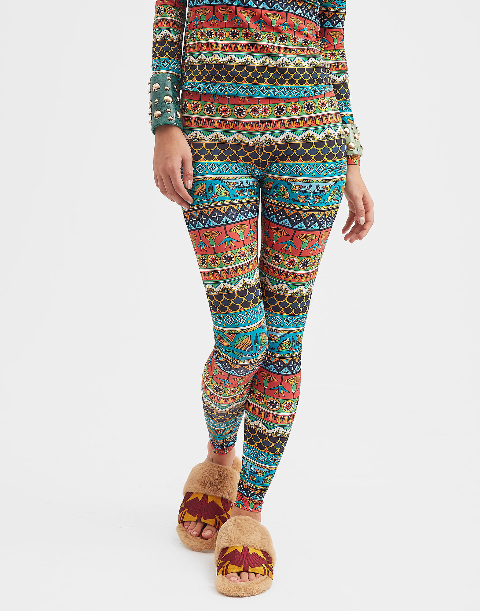 La DoubleJ Leggings Giza Turquoise TRO0013JER005GIZ01BU08