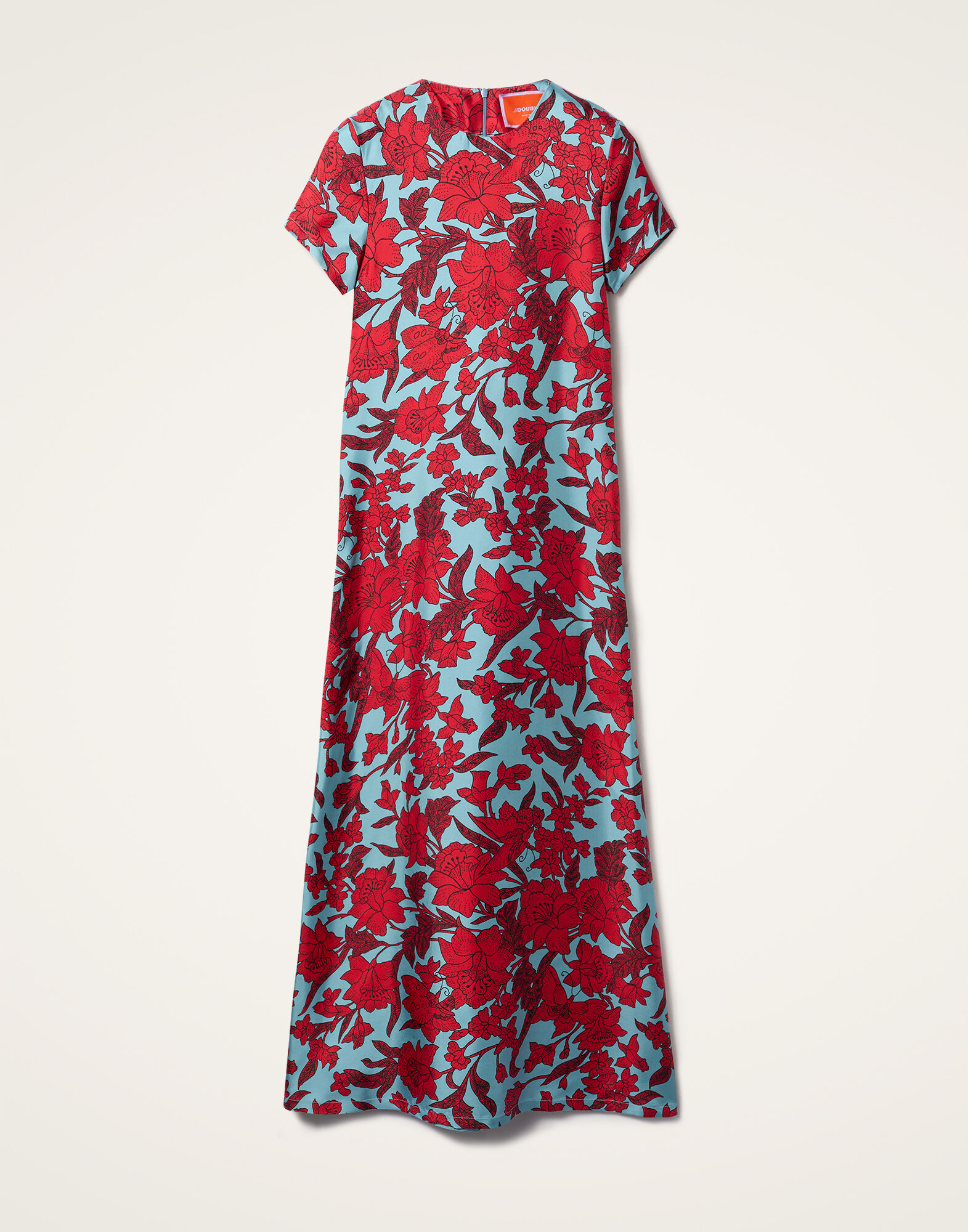 La DoubleJ Swing Dress Lilium Turchese DRE0001SIL001LIL0005