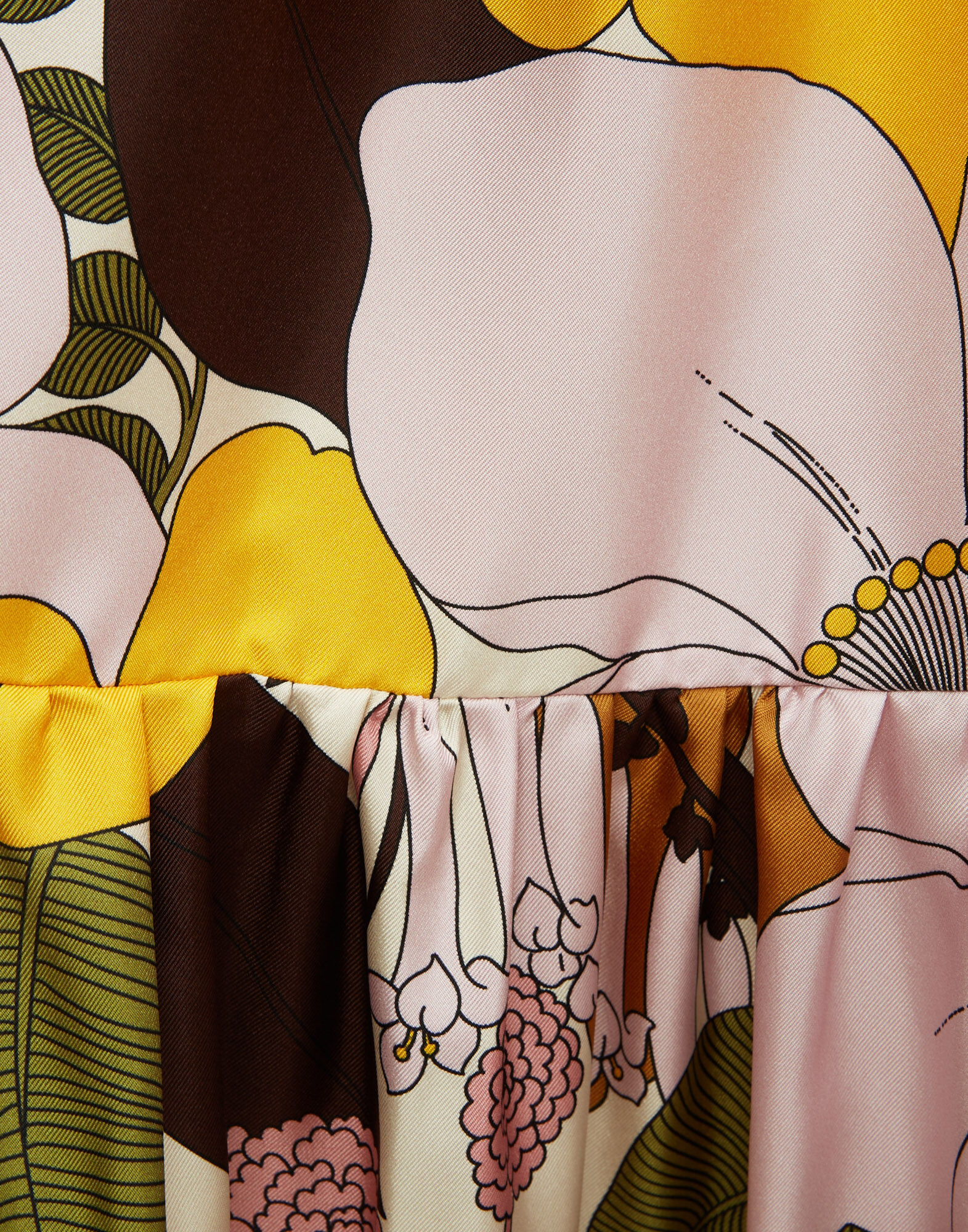 La DoubleJ Long And Sassy Dress Big Flower Rose DRE0017SIL001BFL03PI01