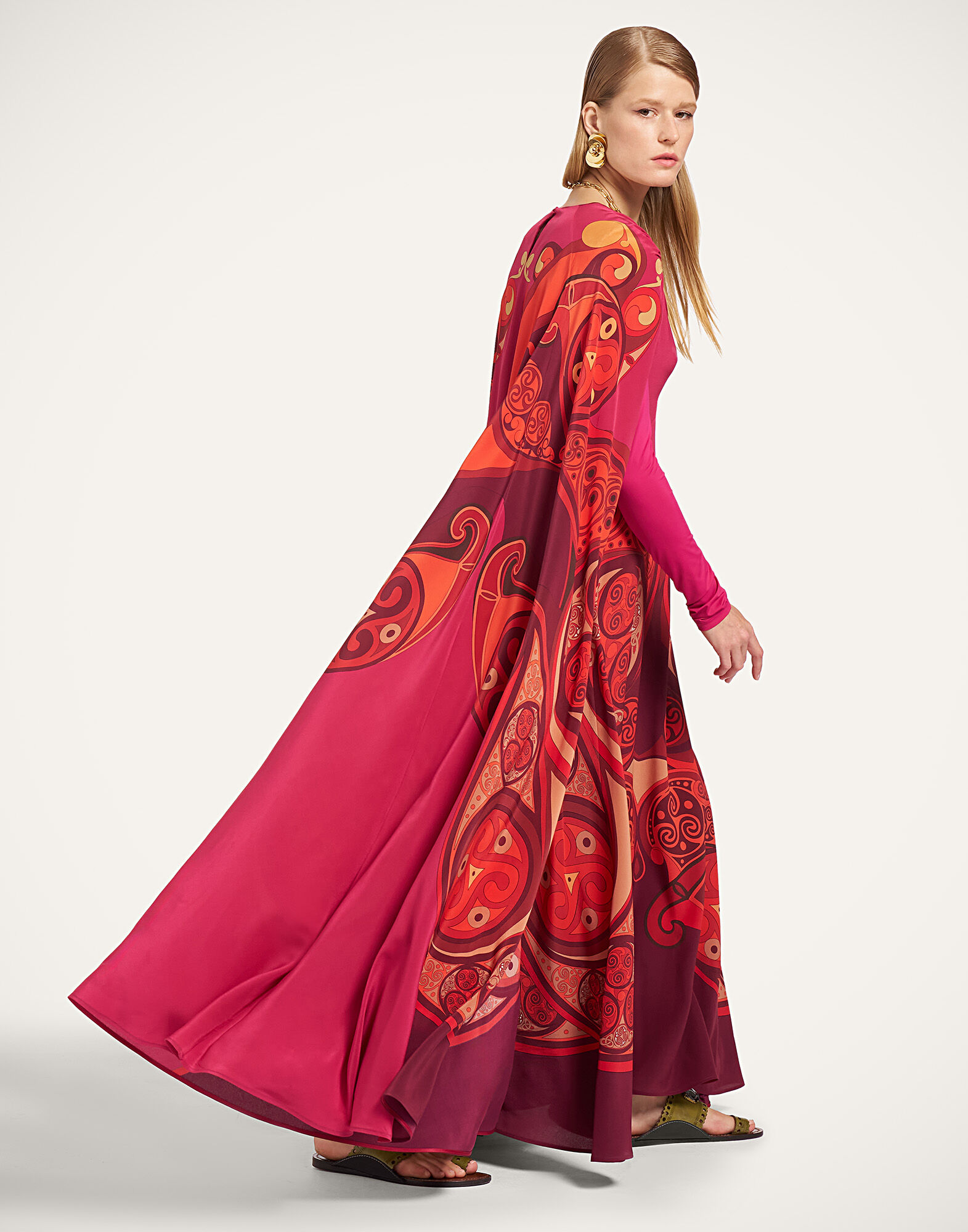 La DoubleJ Make An Entrance Dress Alchemy Plac&eacute;e Dark Red DRE1121CRE010ALC03RE40
