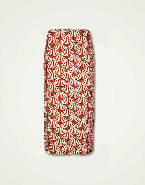 La DoubleJ Pencil Skirt Ventaglio SKI0011COT005VEN0001