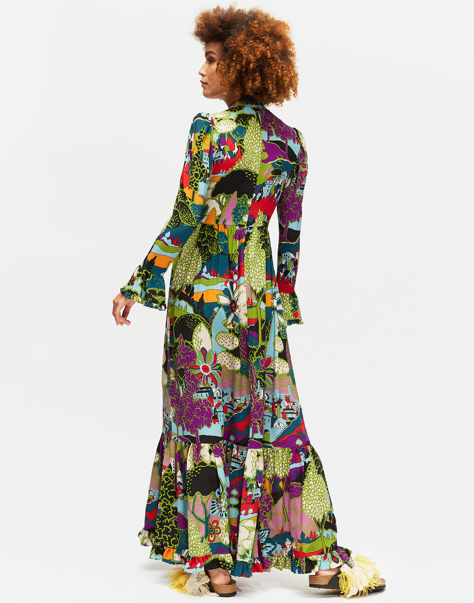 LaDoubleJ Visconti Dress Paesaggio DRE0041CRE001PAE0001