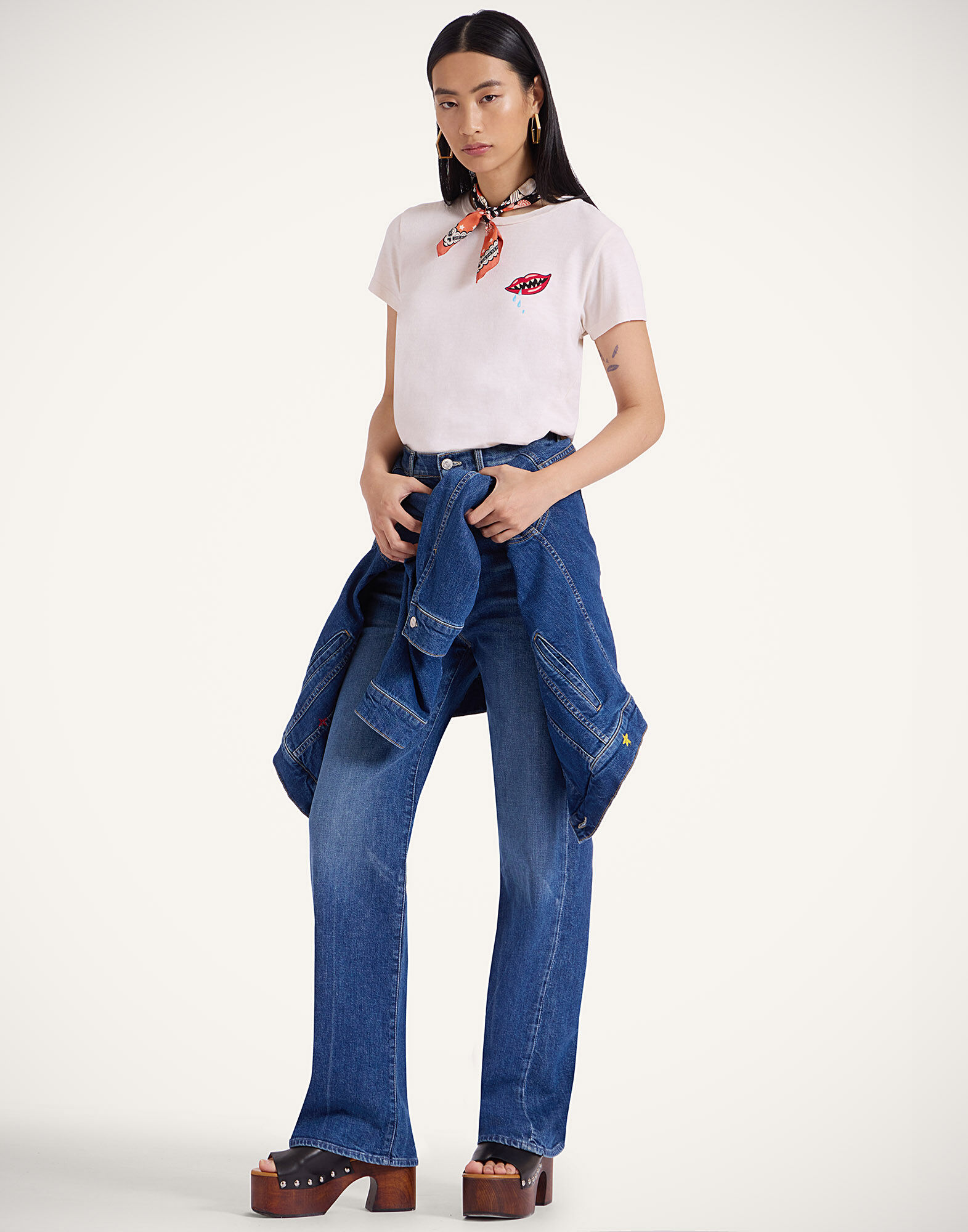 La DoubleJ The Tune Up Maven Sneak Jeans Middle Child Blue TRO0166DEN011MDC01BU03