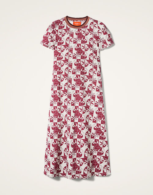 La DoubleJ Sporty Swing Dress Eclipse Burgundy DRE0247JER002ECL01RE02