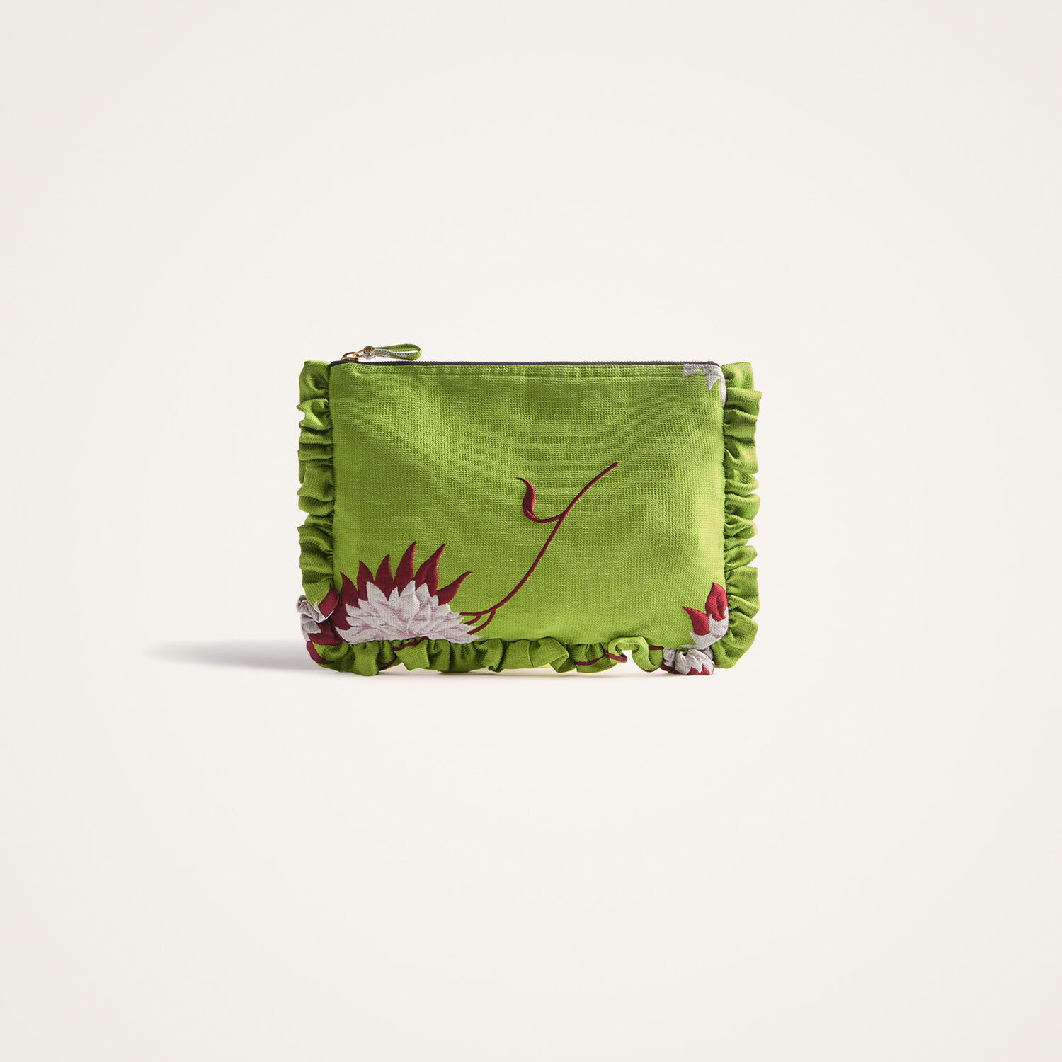 La Doublej Hand Pochette In Derby Lime