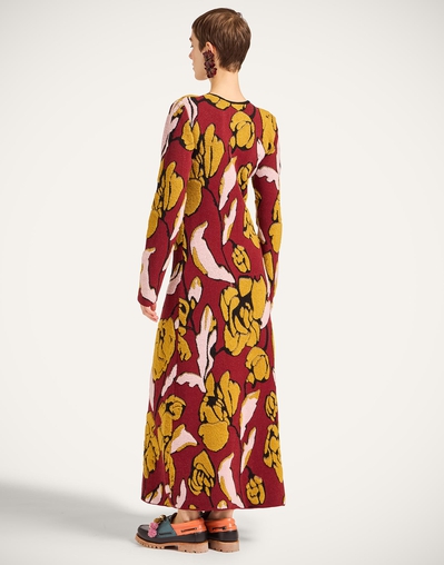 swing dress burgundy Burgundy Velvet Belted Swing Dress