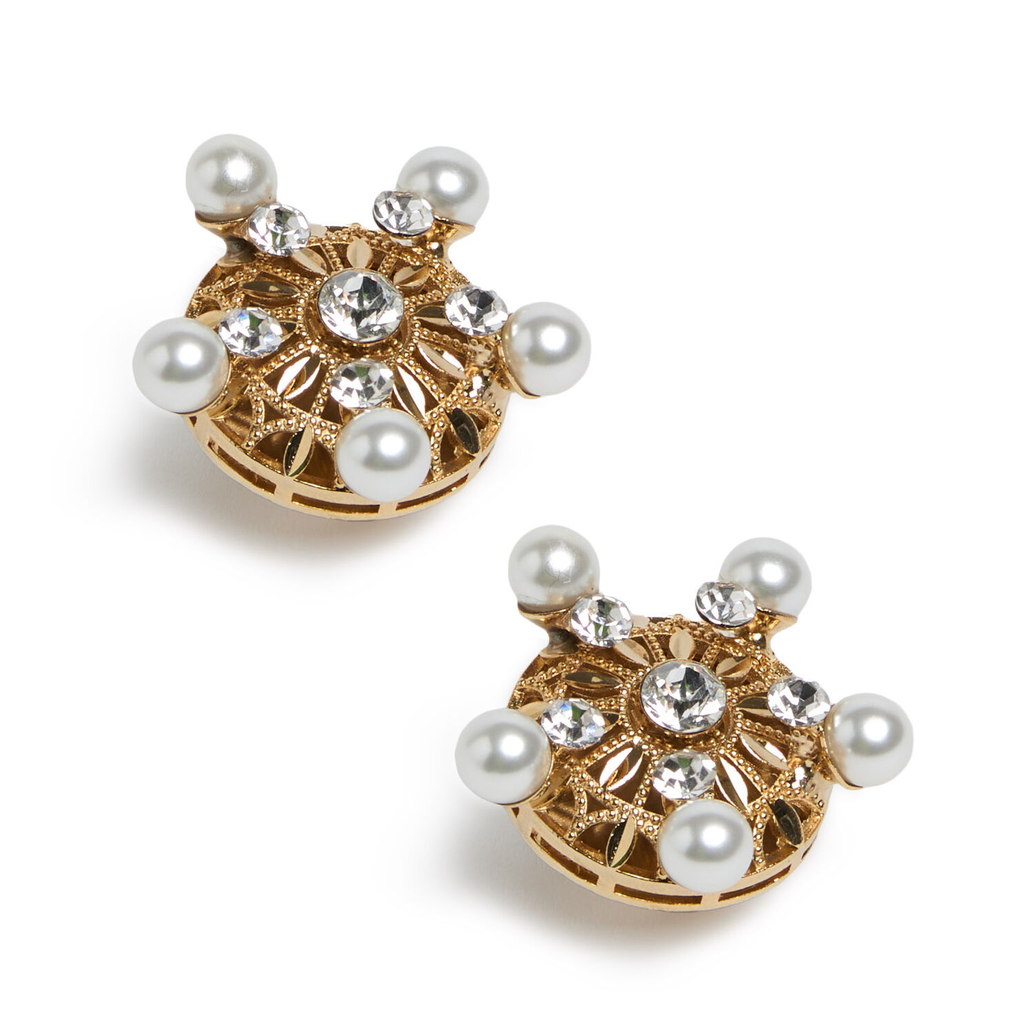La Doublej Corsini Earrings In Solid Gold