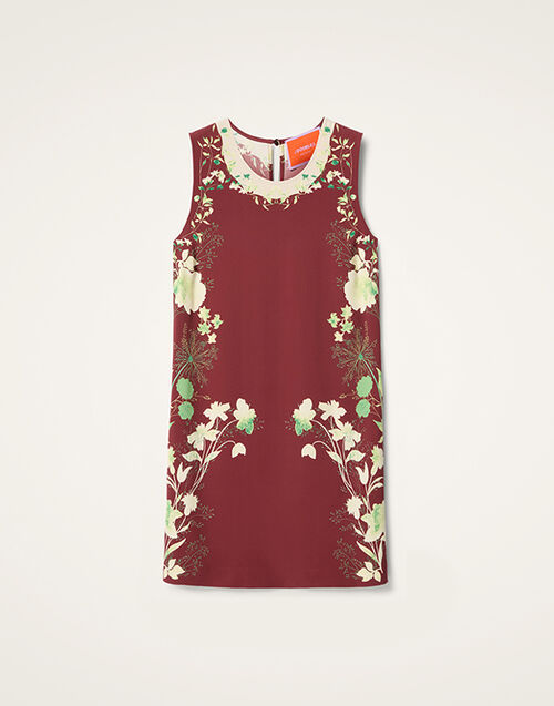 La DoubleJ Stretch Tunic Woodland Plac&eacute;e Burgundy TOP0053VIS011WOD01RE02