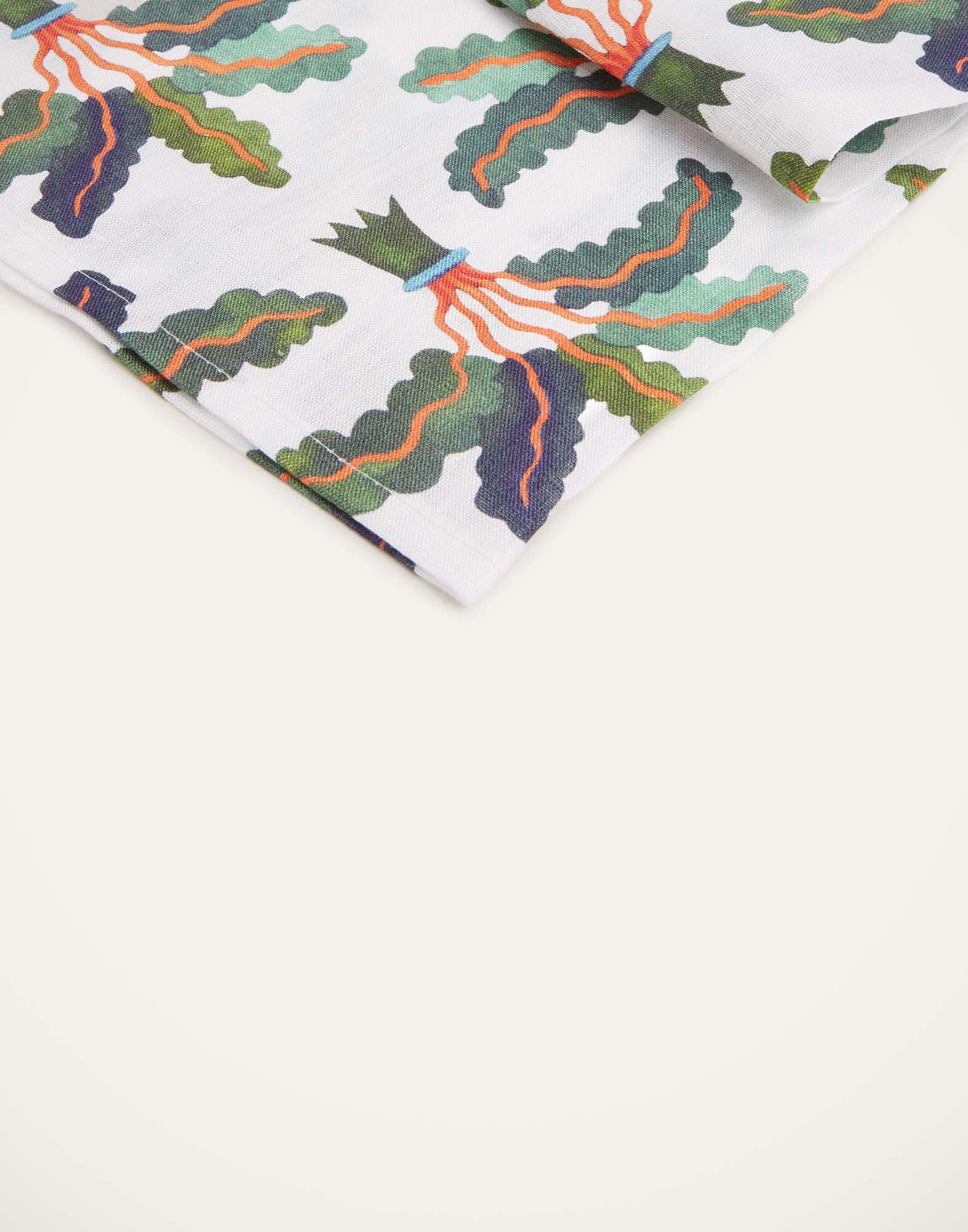 La DoubleJ Large Napkins Set Of 2 Palms NAP0006LIN001HLE0022