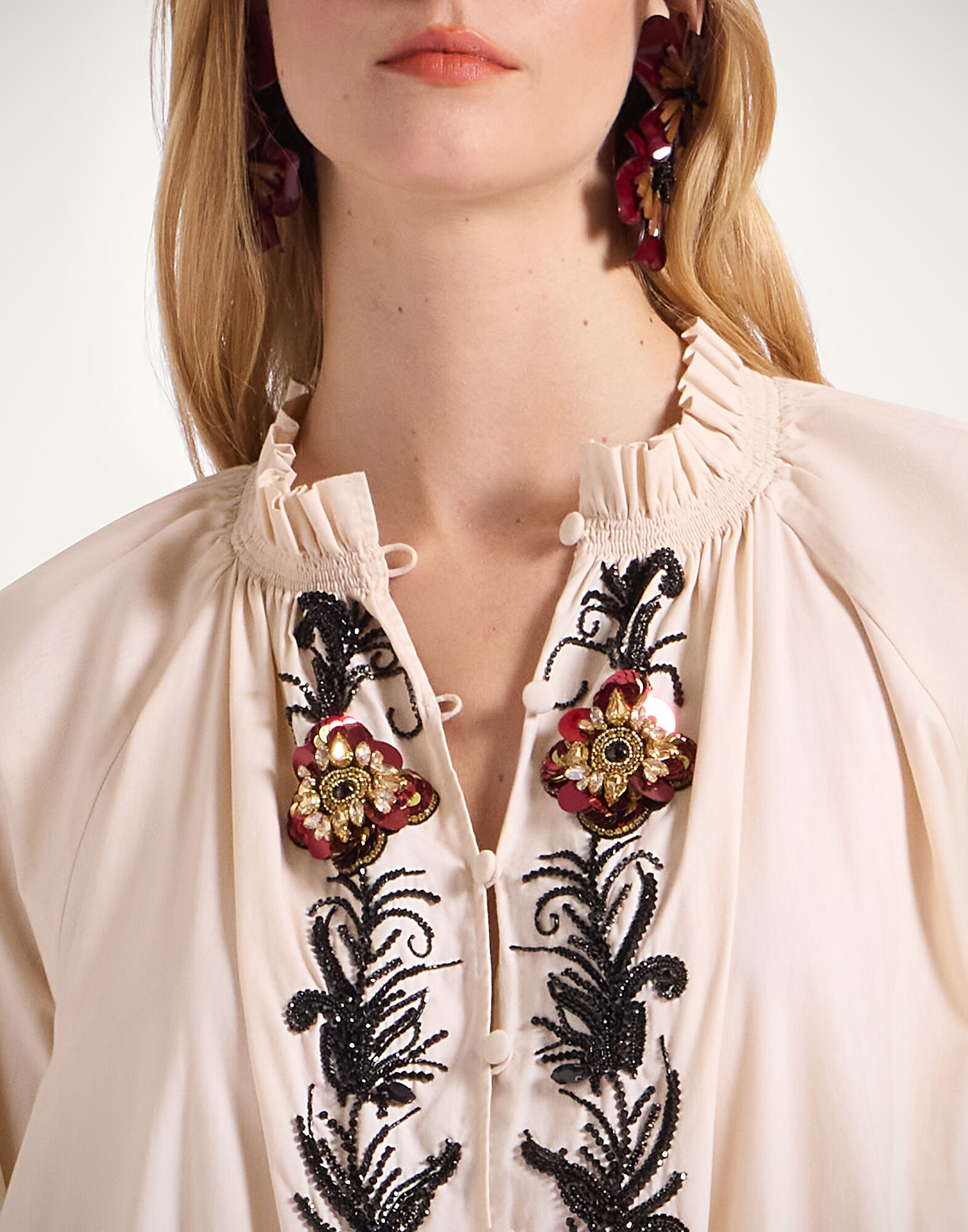 La DoubleJ Cerere Shirt Dress Solid Pale Pink DRE0974COT082NUC05PI02