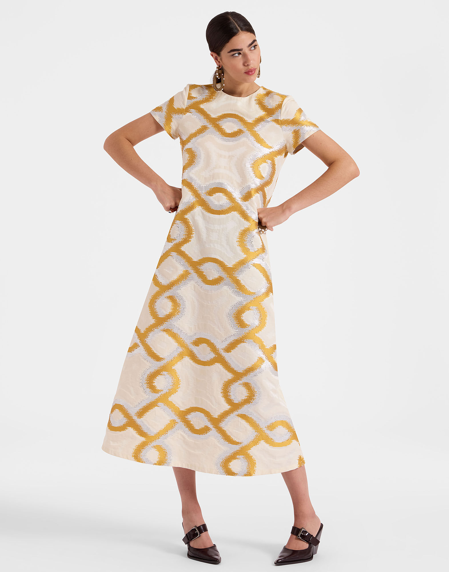 La DoubleJ Swing Dress Tackle Gold DRE0001JCQ081TAC03YE05