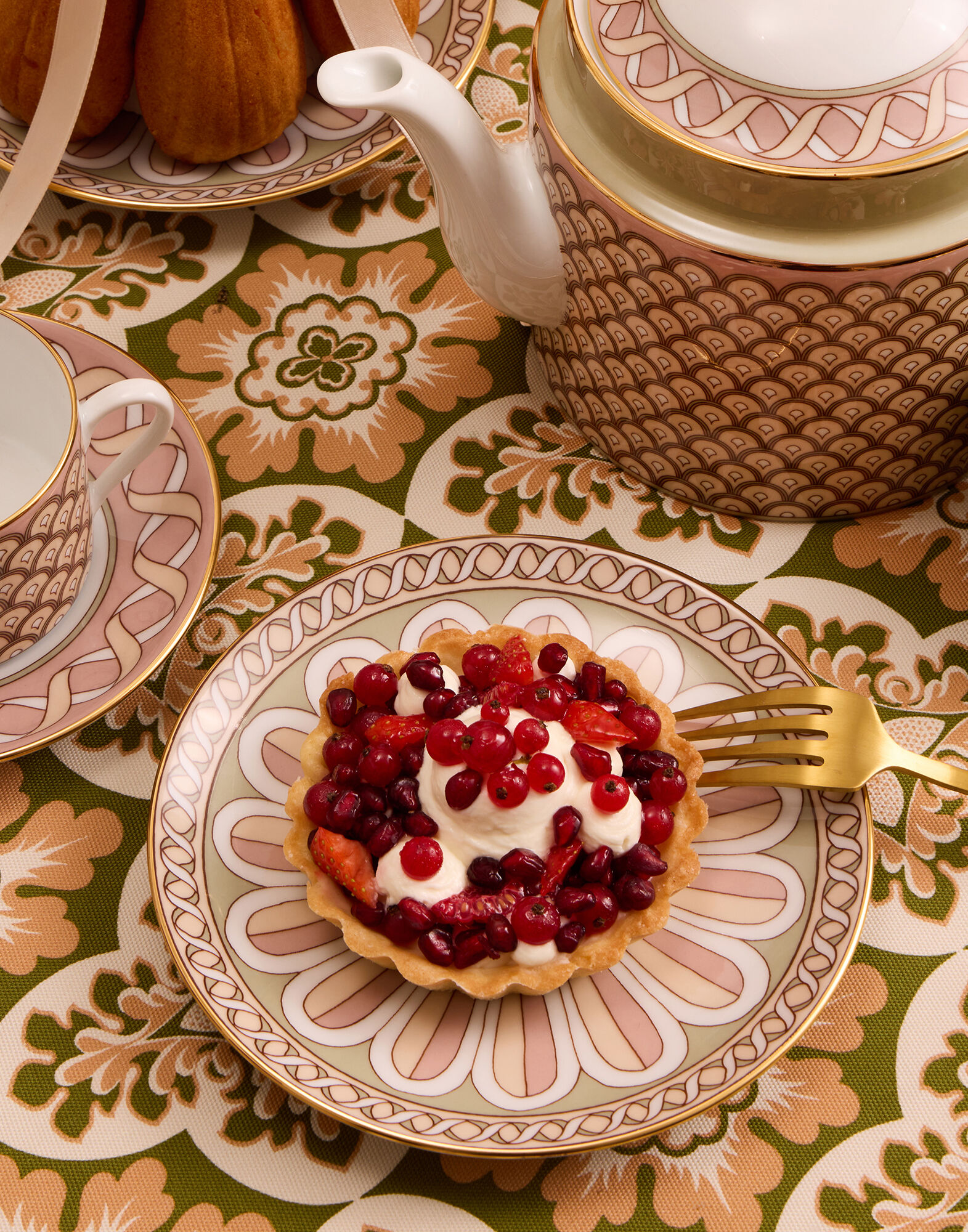 La DoubleJ Side Plate Napoli Dusty Pink SID0001CER001NAP04PI10