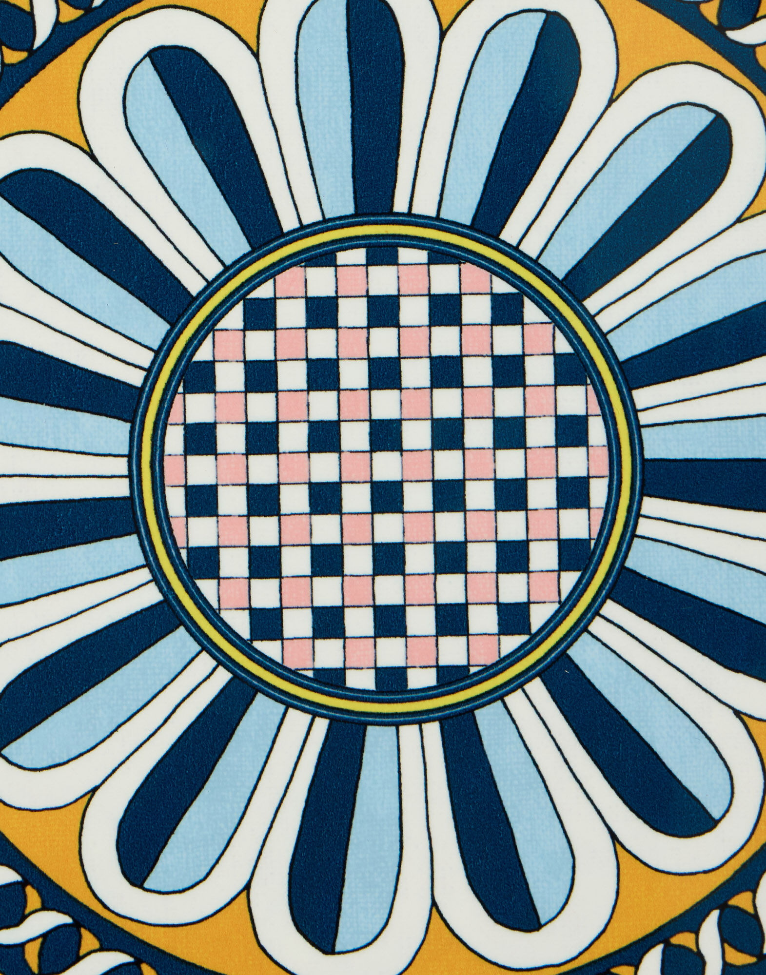 La DoubleJ Disk Placemats Set Of 2 Napoli Midnight Blue PMT0032CRK001NAP04BU04