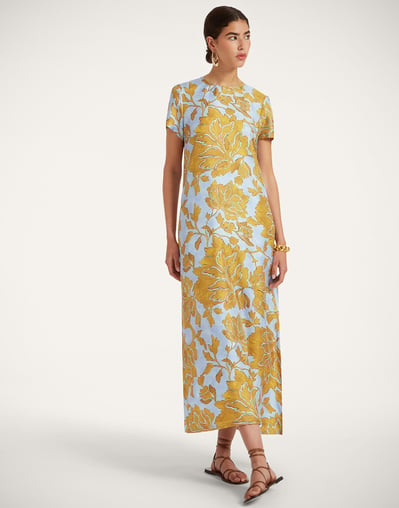 la double j maxi dress La Double J Multicolor Silk Casual Dress