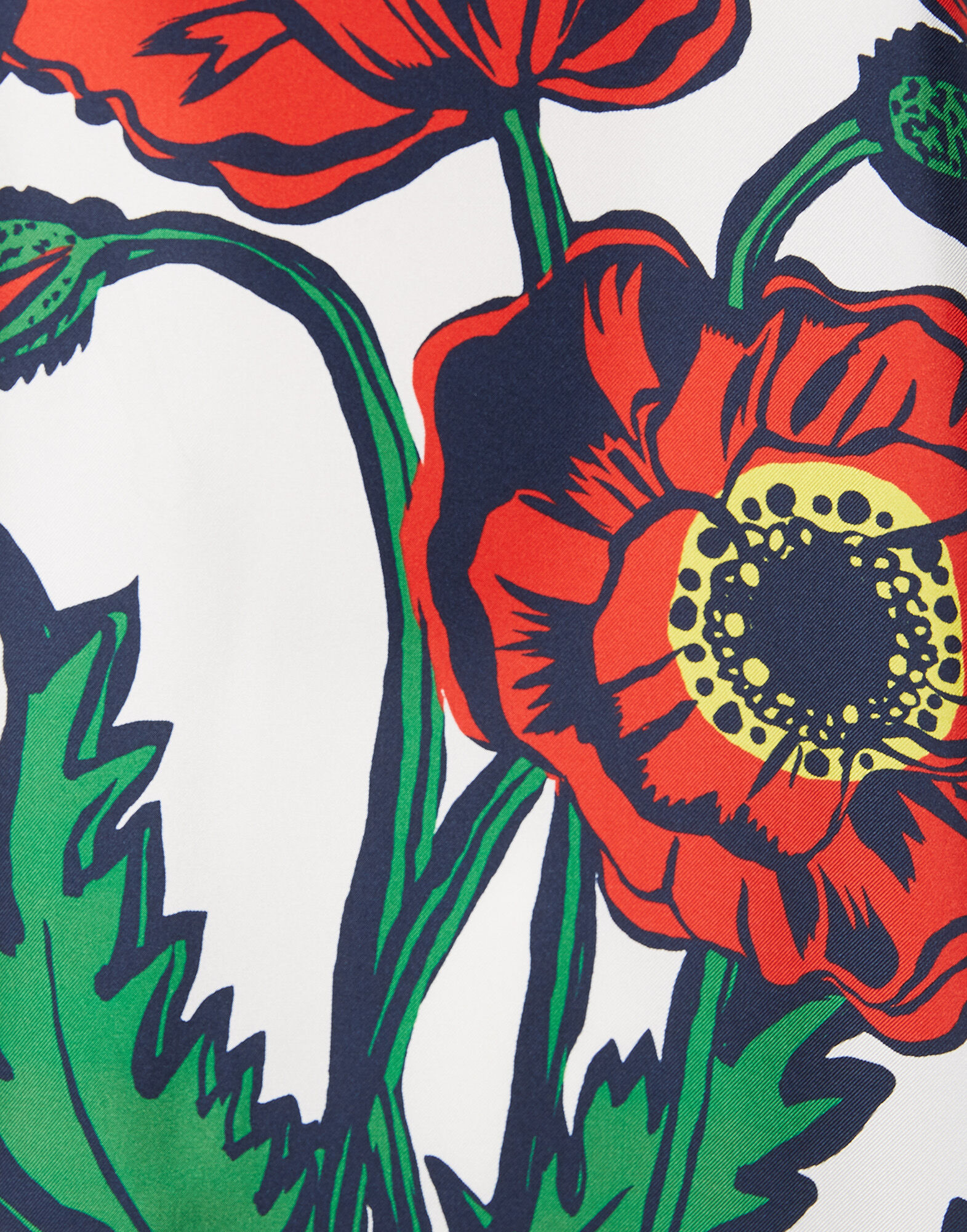 La DoubleJ Swing Dress Big Blooms Bianco DRE0001SIL001PFI0003