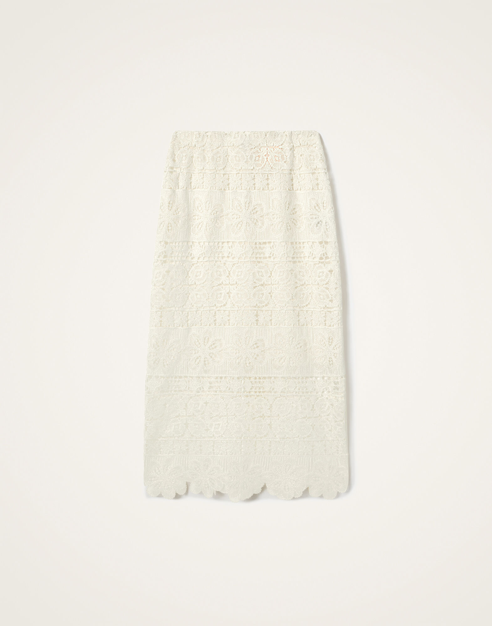 La DoubleJ Lacey Pencil Skirt Caper Light Yellow SKI0158EMB104CEP03YE01