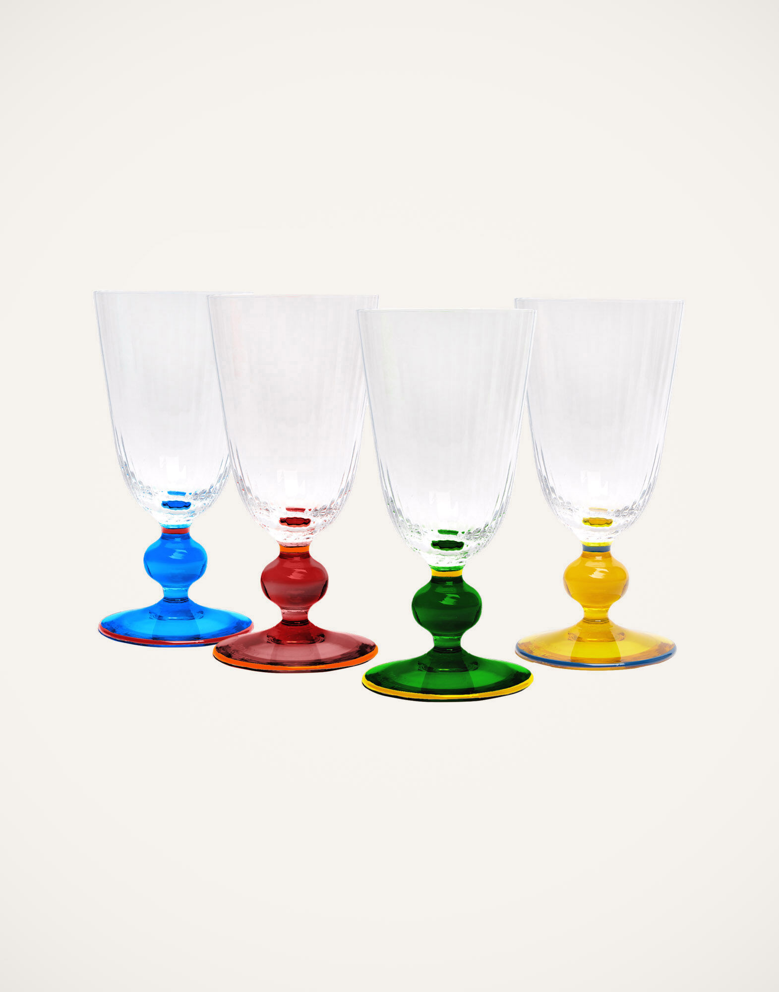 La DoubleJ Perfetto Glasses Set of 4 Mixed GLA0019MUR001ASS0001