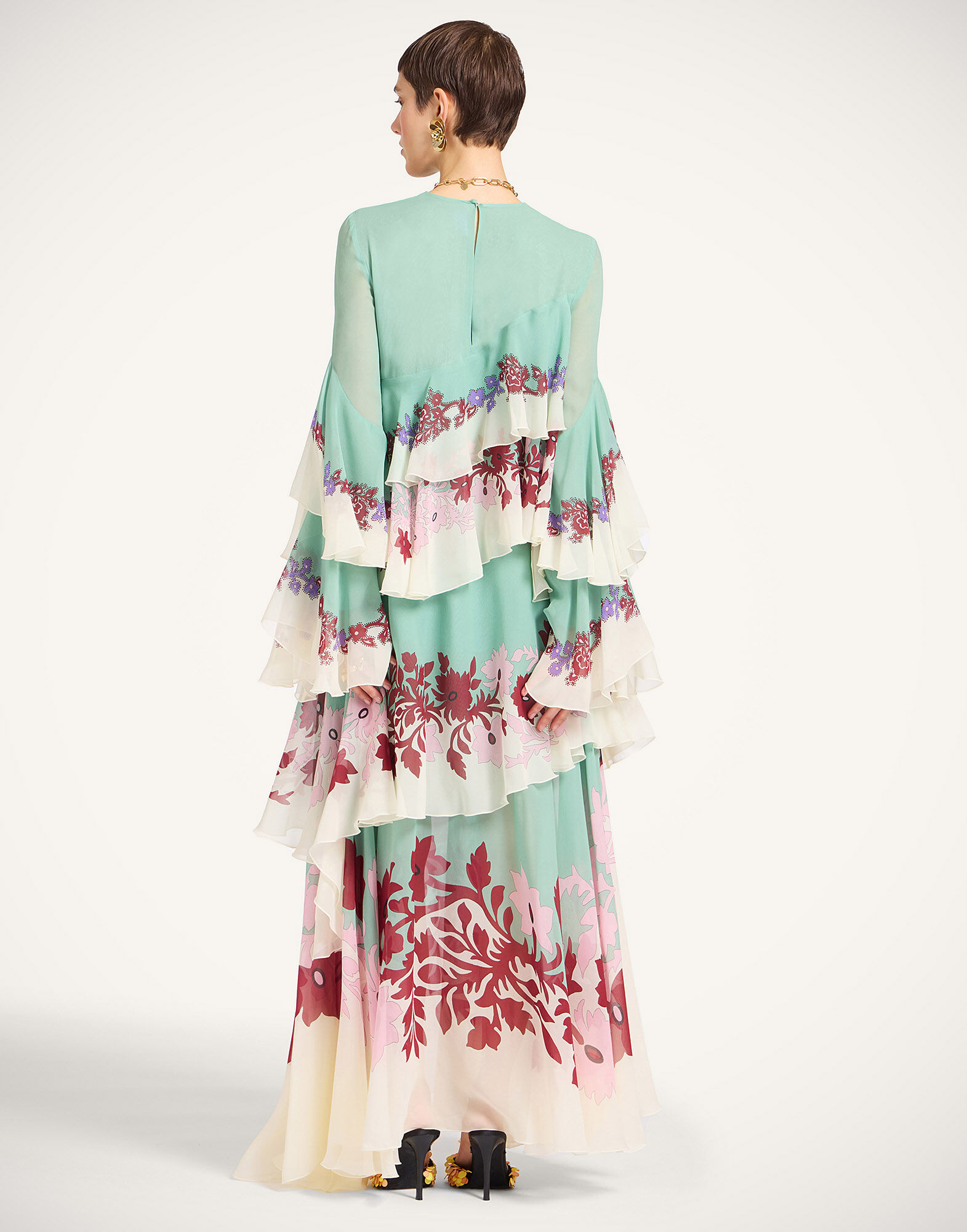 La DoubleJ Naiad Dress Regalia Plac&eacute;e Menta DRE0858SIL014REG02GR11