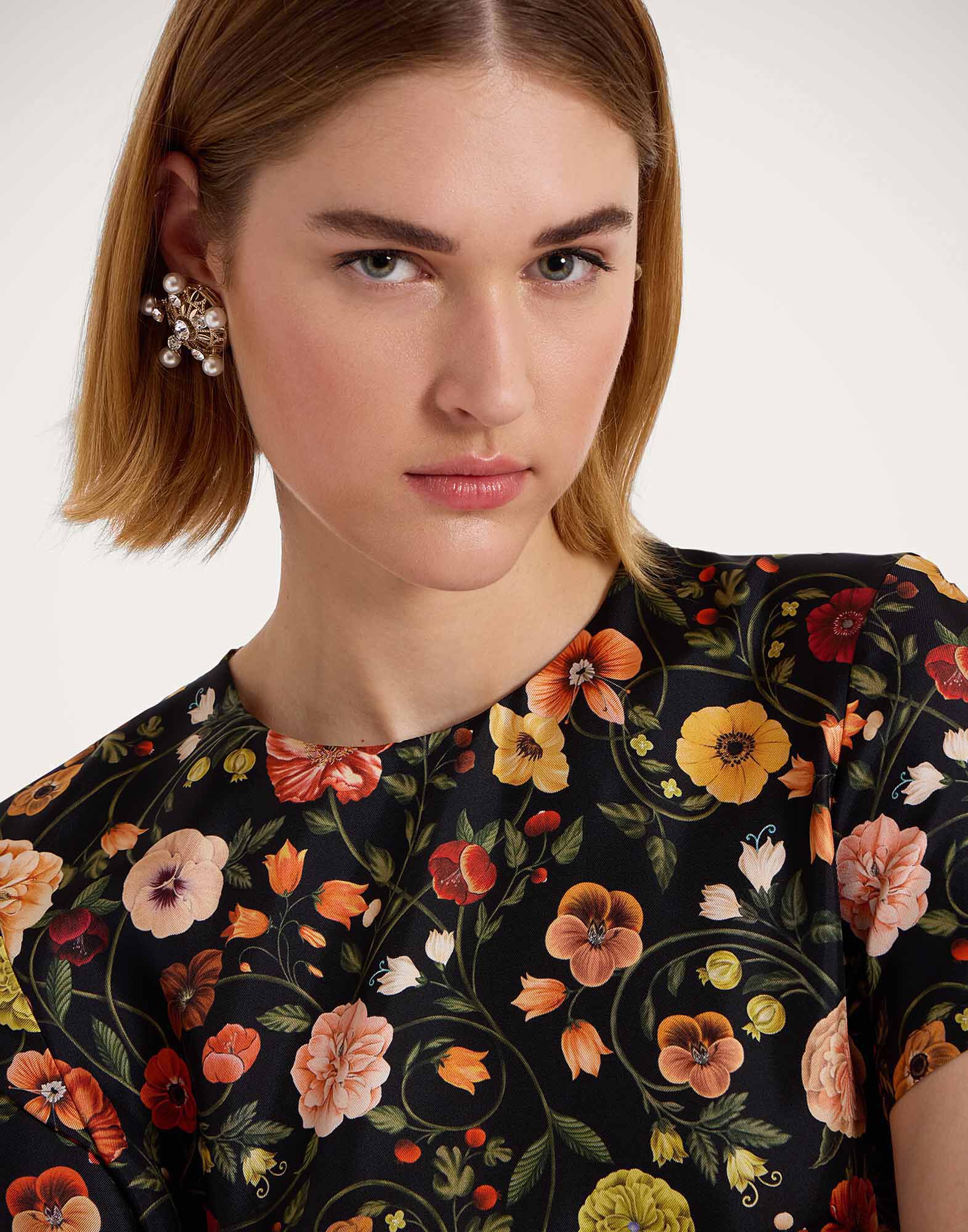 La DoubleJ Swing Dress Botticelli Black DRE0001SIL001CEL01BL01