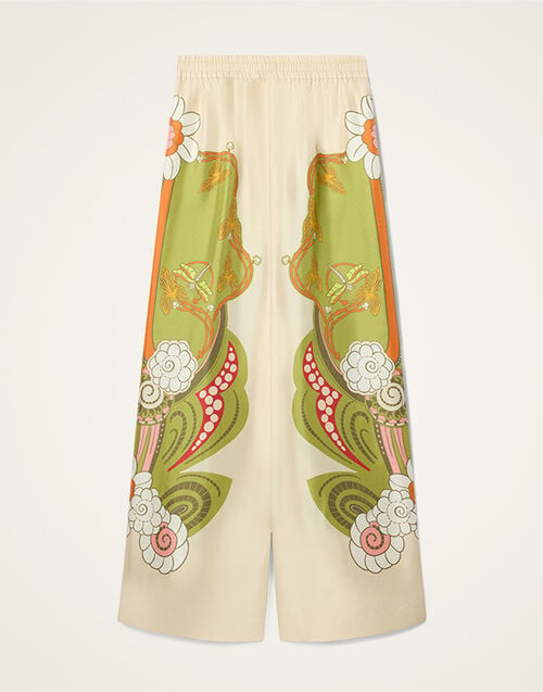 La DoubleJ Palazzo Pants Ambrosia Plac&eacute;e Ivory TRO0026SIL001AMB03WH04