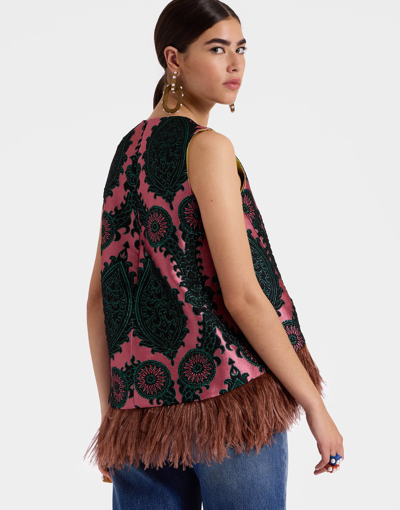 La DoubleJ La Scala Top Oltrarno Pink TOP0013JCQ084OLT01PI01