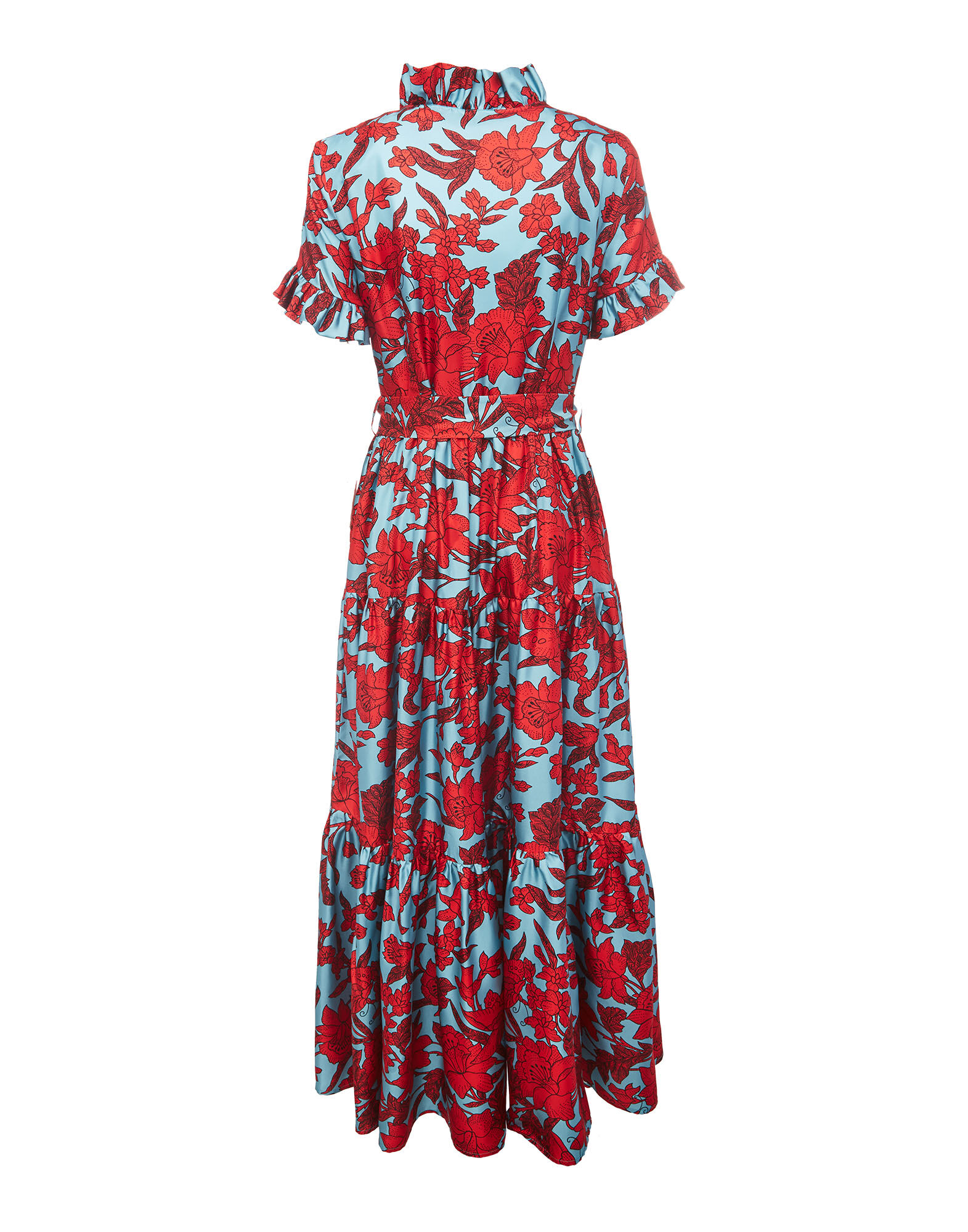 La DoubleJ Long and Sassy Dress Lilium Turchese DRE0017SIL001LIL0005