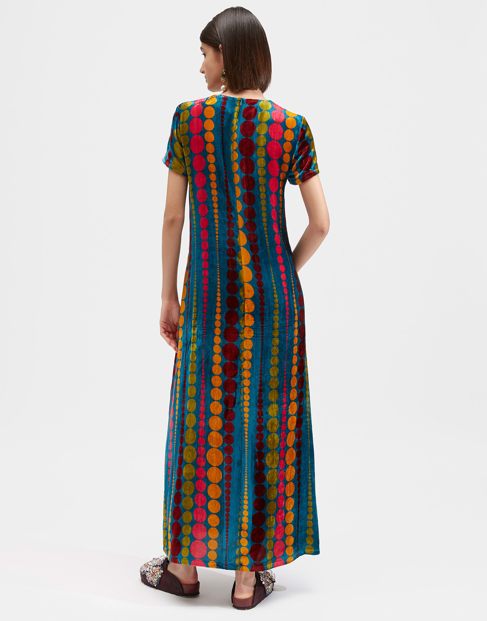 La DoubleJ Swing Dress Bubbles DRE0001VEL004BUB0001