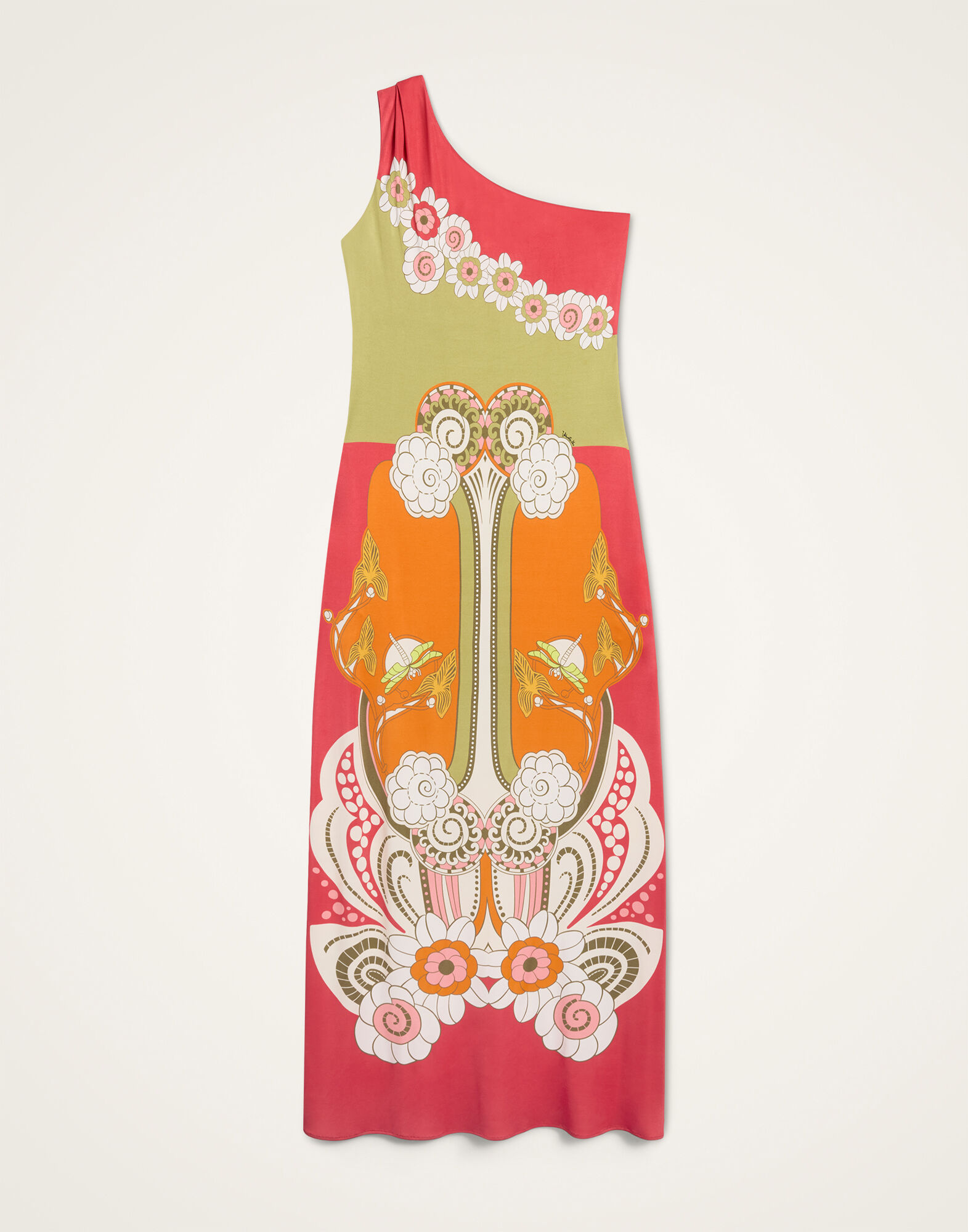 La DoubleJ Clingy Roy Dress Ambrosia Plac&eacute;e Orange DRE1058JER082AMB03OR02