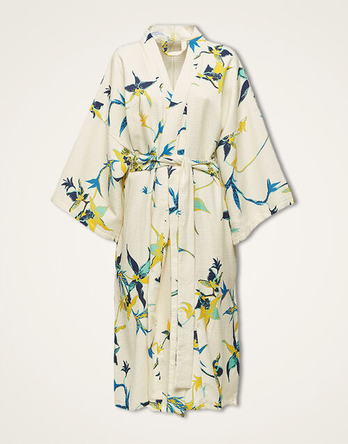 La DoubleJ Unisex Big Robe Orchidea Bianco JAC0035COT024ORC0007