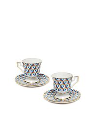 Cubi Mix' espresso cup and saucer, set of six by La DoubleJ, Tea And  Coffee