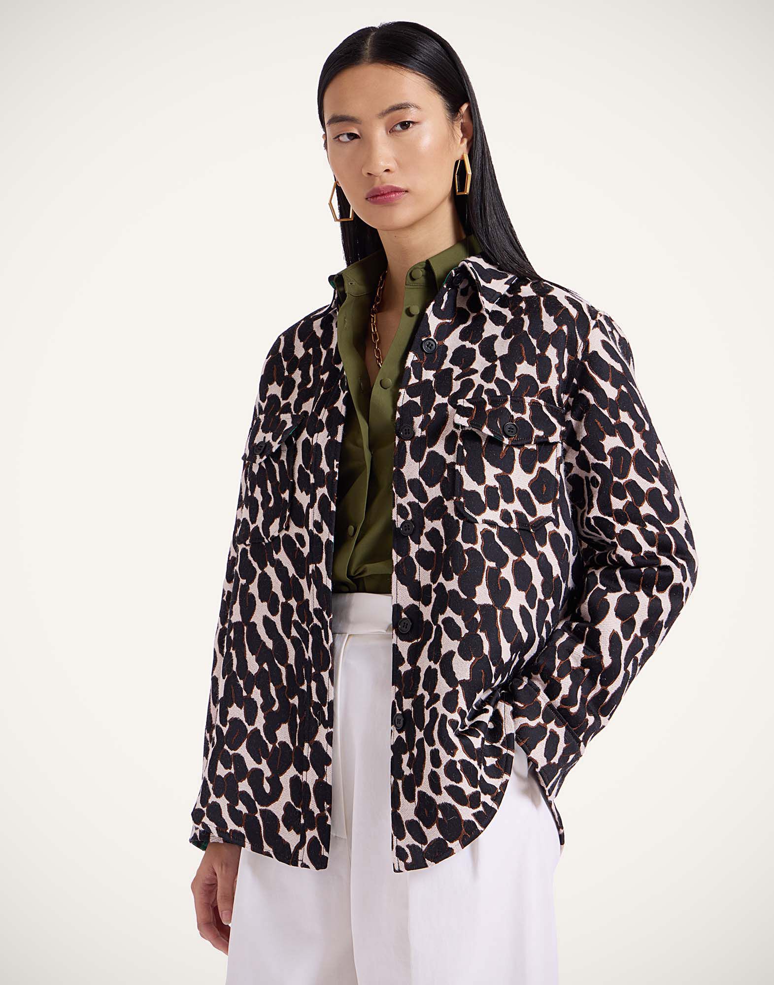 La DoubleJ Better Than Your Boyfirend's Jacket Leopard Brown JAC0112JCQ014LEO01BR30