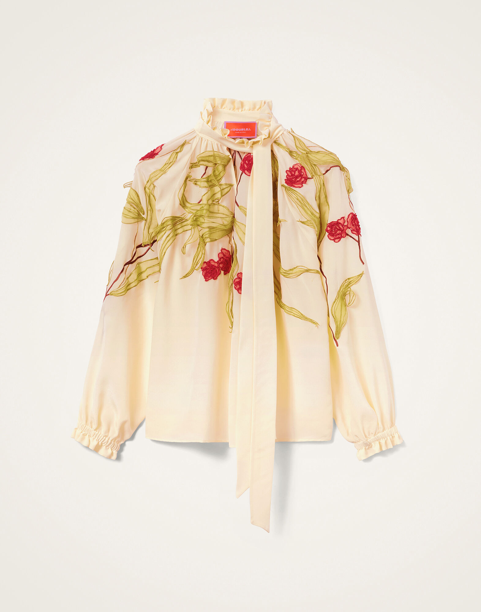 La DoubleJ Cerere Blouse Bamboo Buttercream SHI0149EMB117BMB04WH09