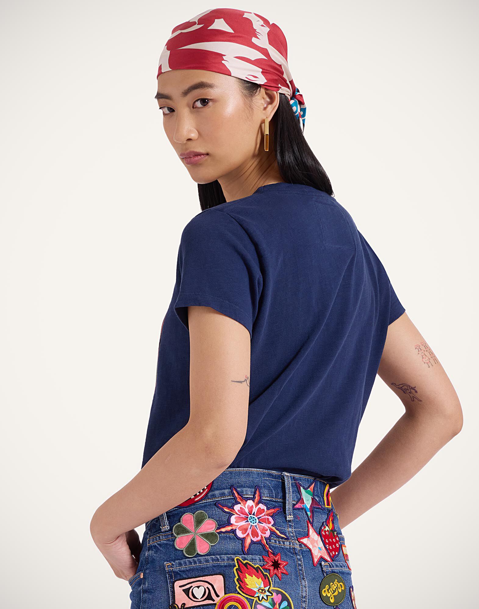 La DoubleJ The Sinful T-Shirt Runs In The Family Blue TSH0063JER059RUN01BU03