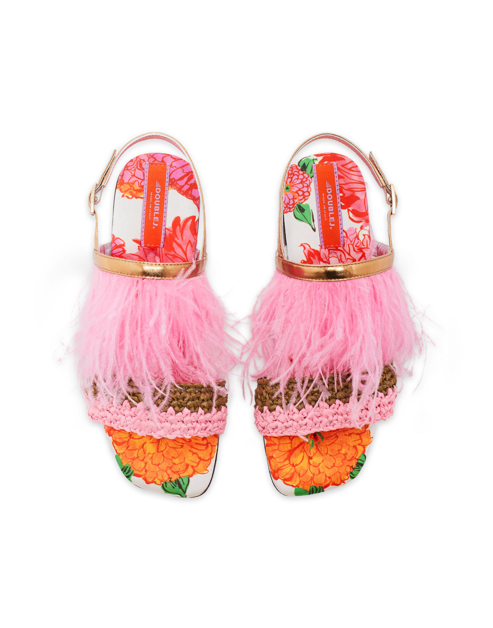 La DoubleJ Medal Sandal Gin White SHO0076FOD001GYN01WH01