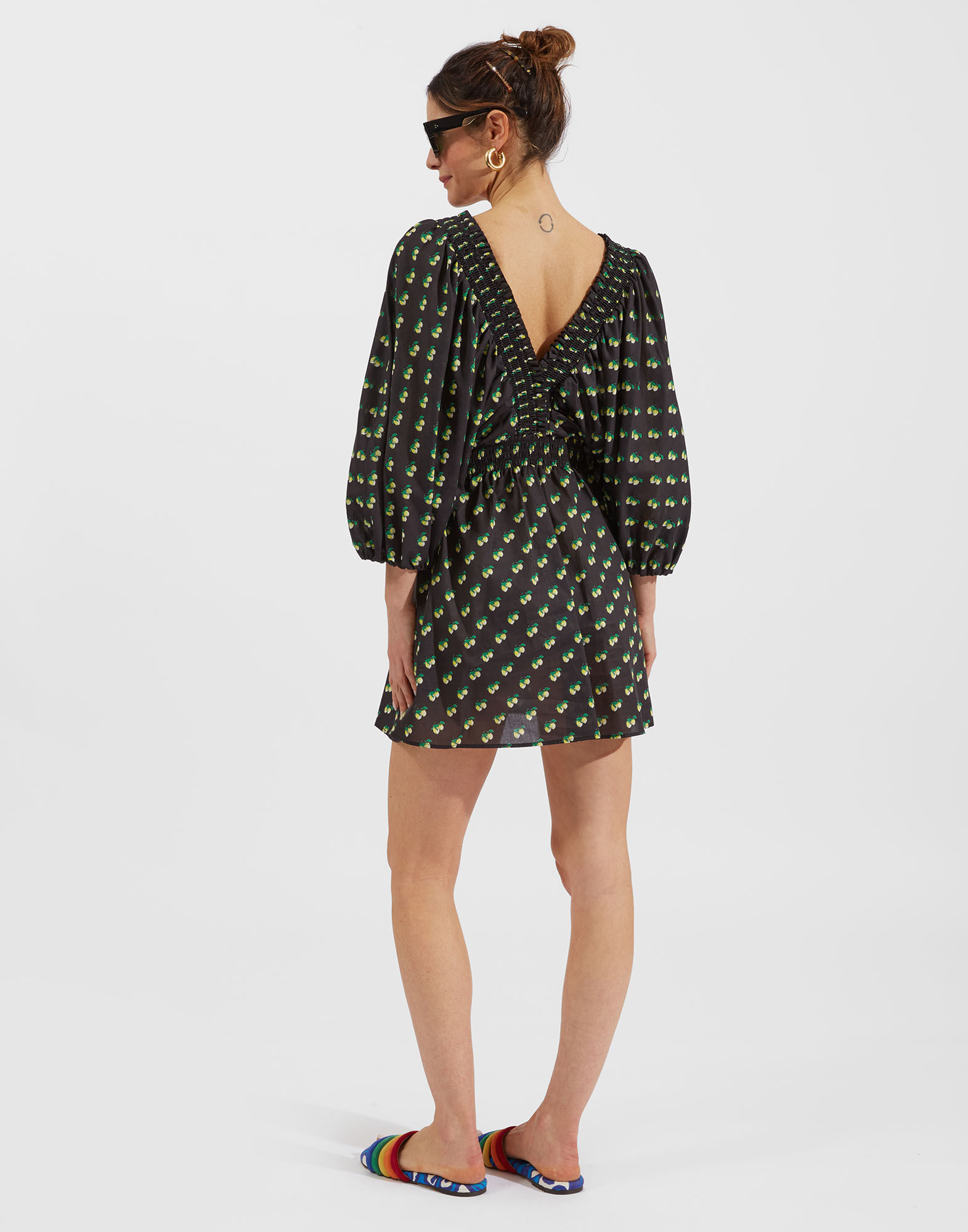 La DoubleJ Bayside Mini Dress Limoncello DRE0482COT003LMN01BL01