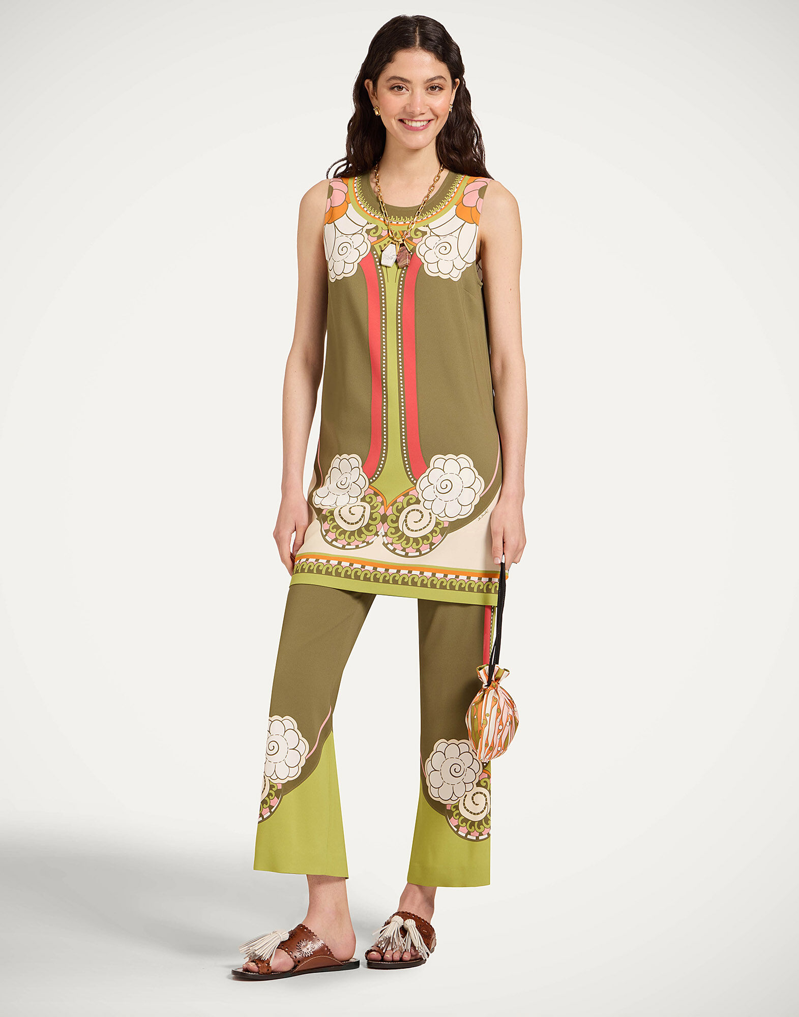 La DoubleJ Stretch Pants Ambrosia Plac&eacute;e Green TRO0054VIS011AMB03GR02