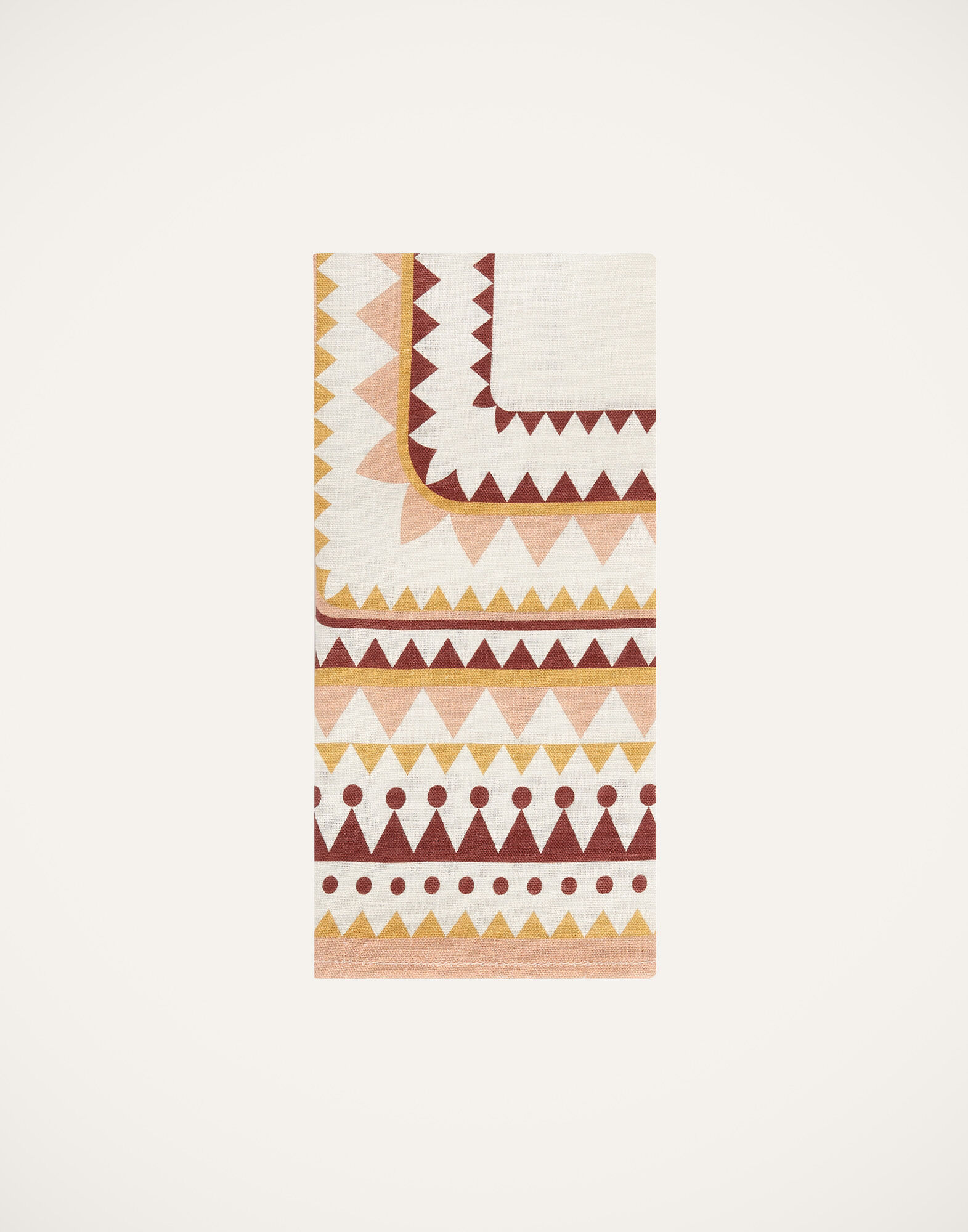 La DoubleJ Large Napkins Set Of 2 Doric Plac&eacute;e Pink NAP0006LIN001DOR01PI05