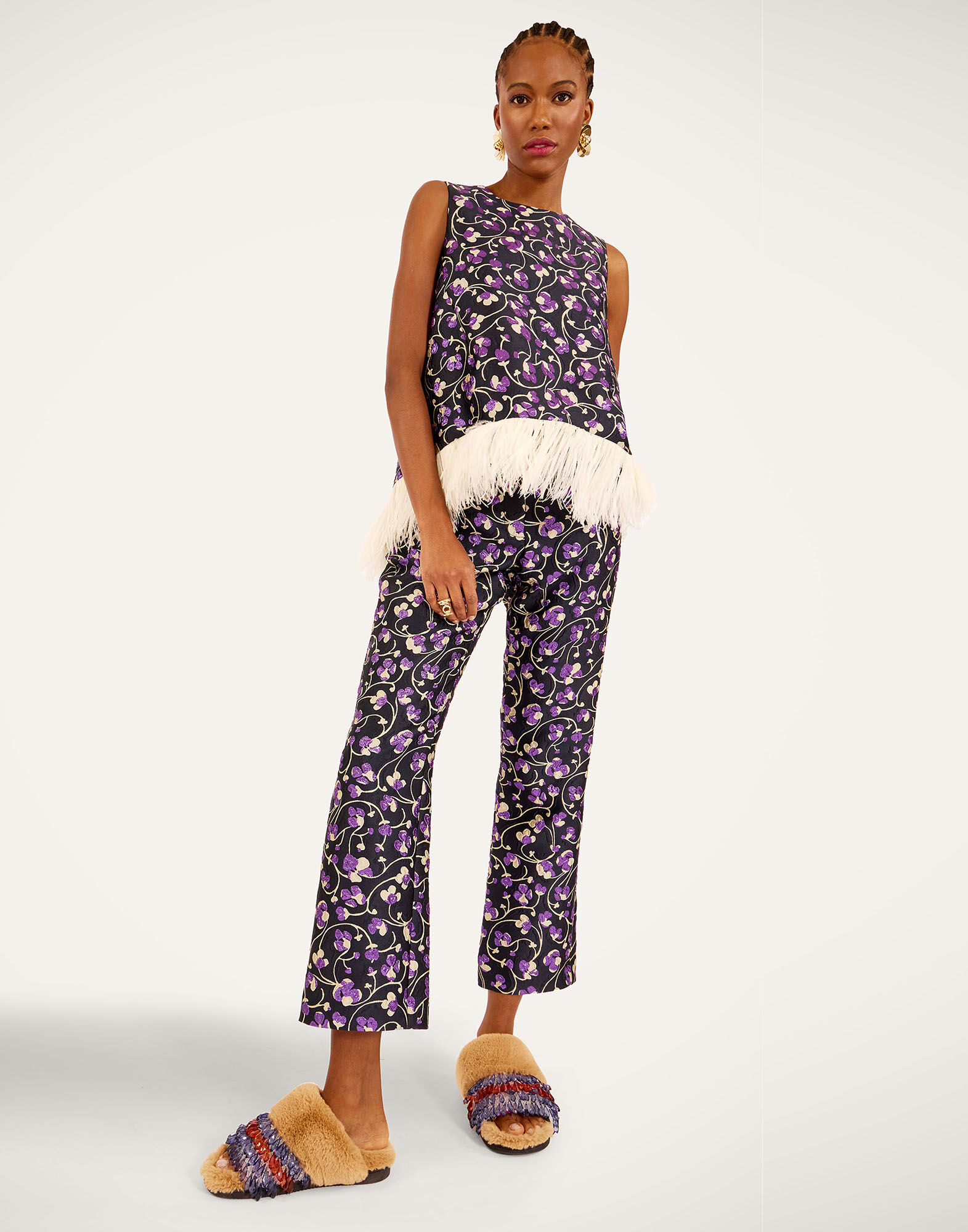 La DoubleJ 24/7 Pants Honeysuckle Black TRO0069JCQ128HNY02BL01