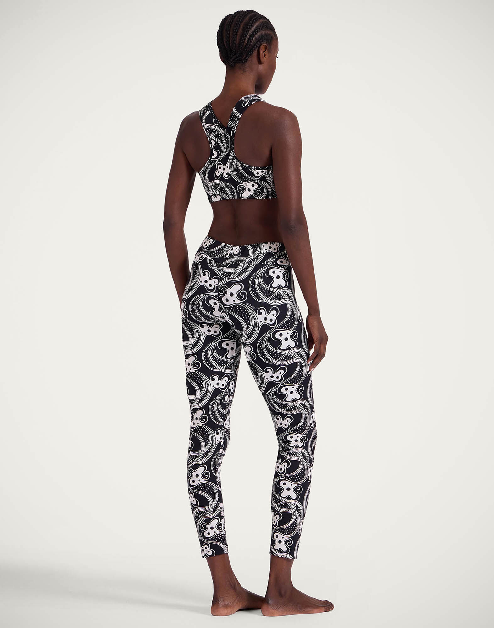 La DoubleJ Magica Leggings Aperol Black & White TRO0144JER049APE01BL03