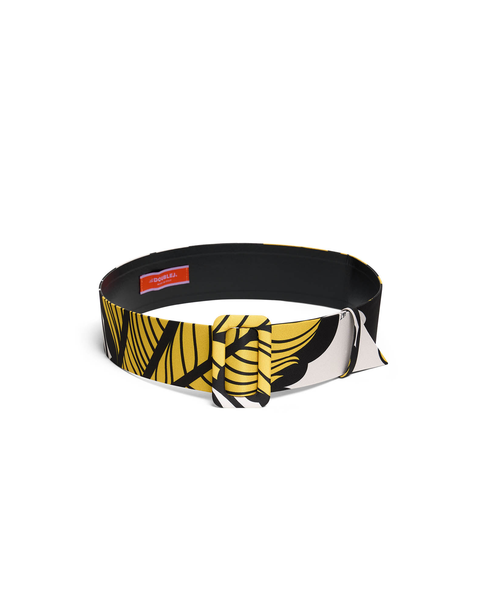 La DoubleJ Medium Belt Marea Black & White BEL0007FAI004MRE01BL03