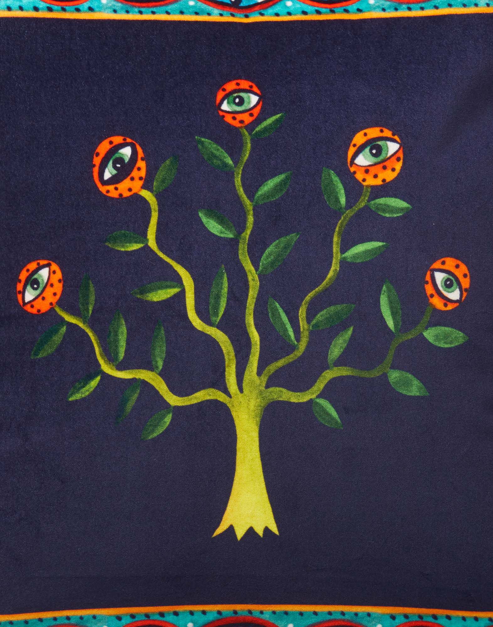 La DoubleJ Velvet Cushion (48X48) Eye Vines CUS0012VEL001HLE0012