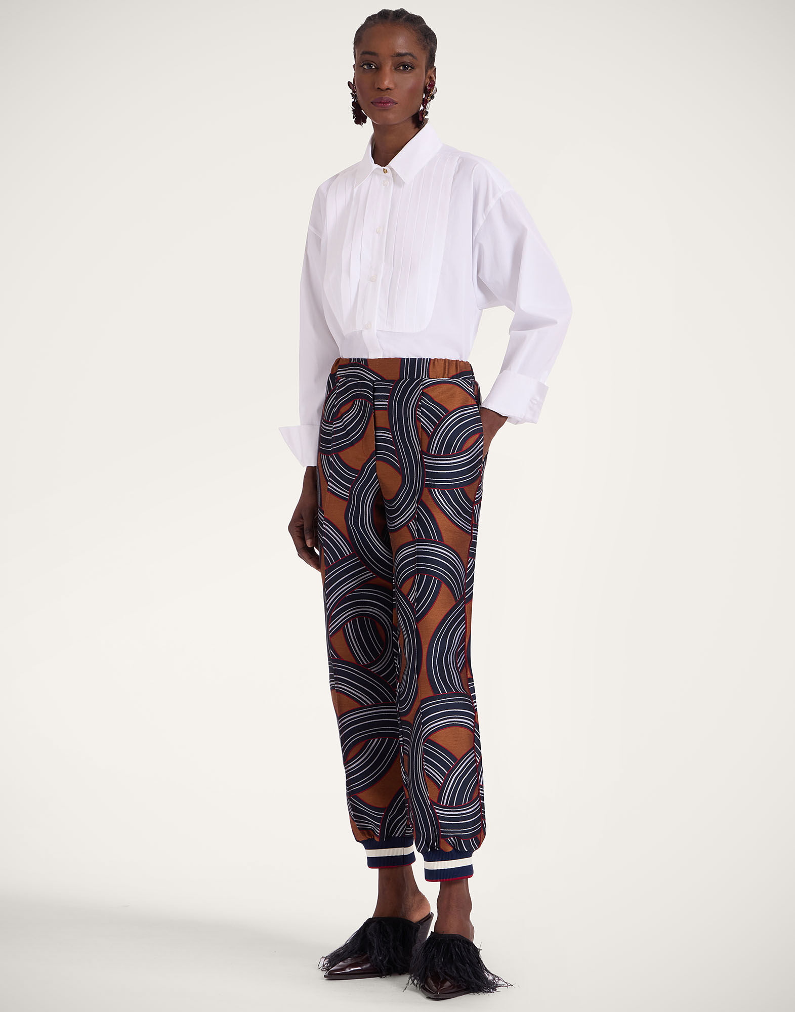 La DoubleJ Jones Jogger Montecarlo Blue TRO0143JCQ097MTC02BU03