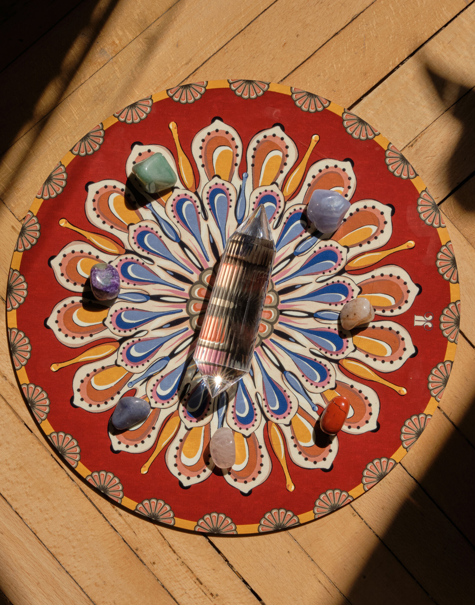 La DoubleJ Disk Placemats Set Of 2 Nucleus Brick PMT0032CRK001NUC14RE06