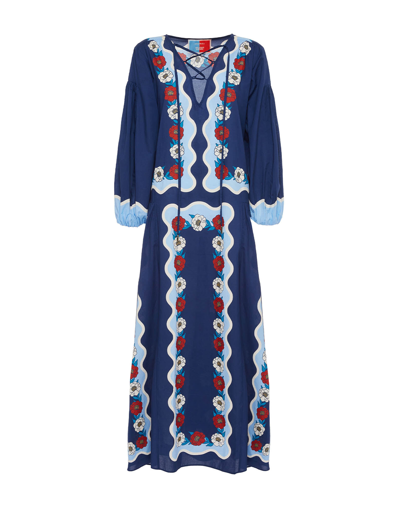 La DoubleJ Viviana Dress Whitsun Plac&eacute;e Blue DRE0716COT056FSK03BU03