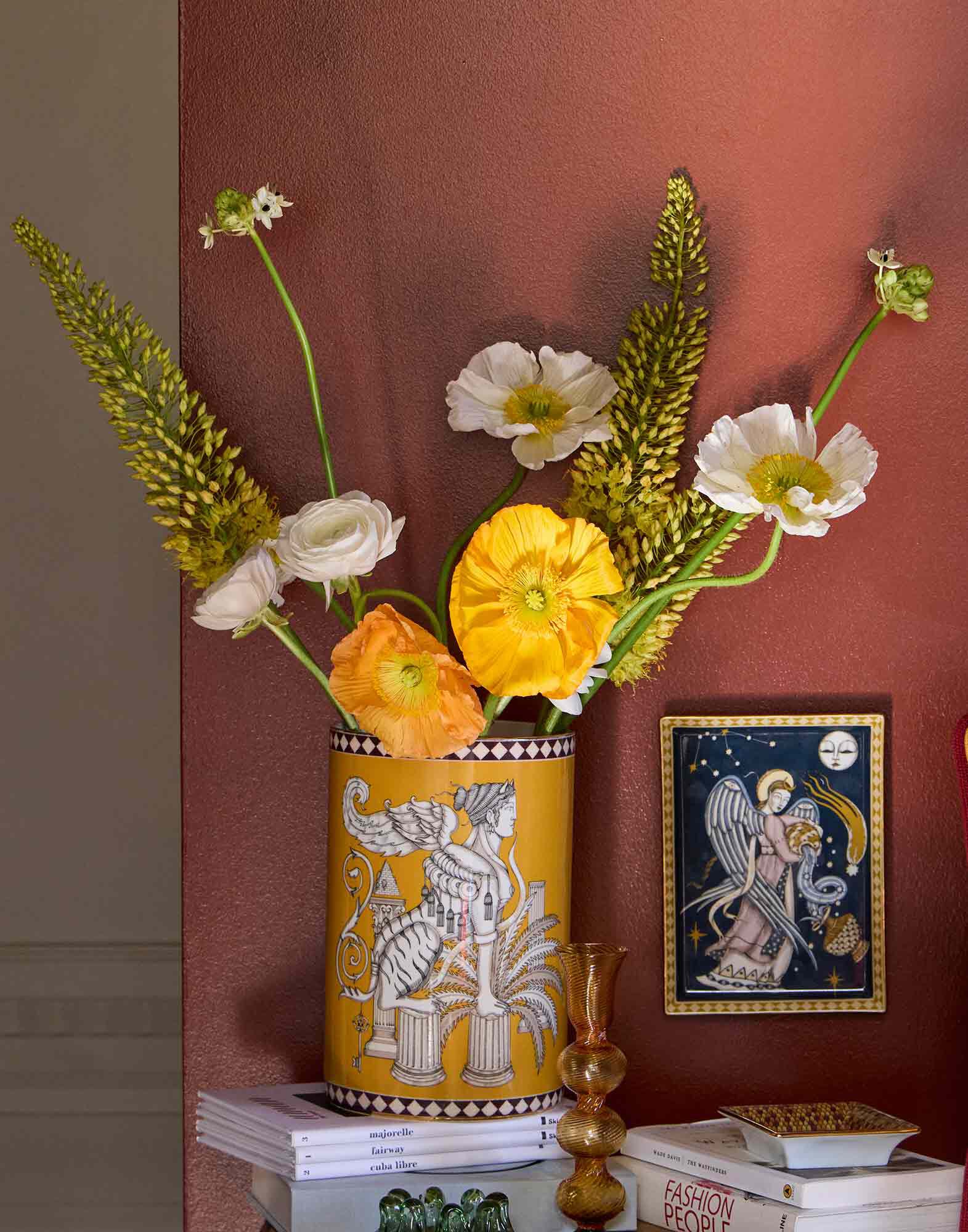 La DoubleJ Trinket Tray The Angel Midnight Blue TRI0008CER001ANG01BU04