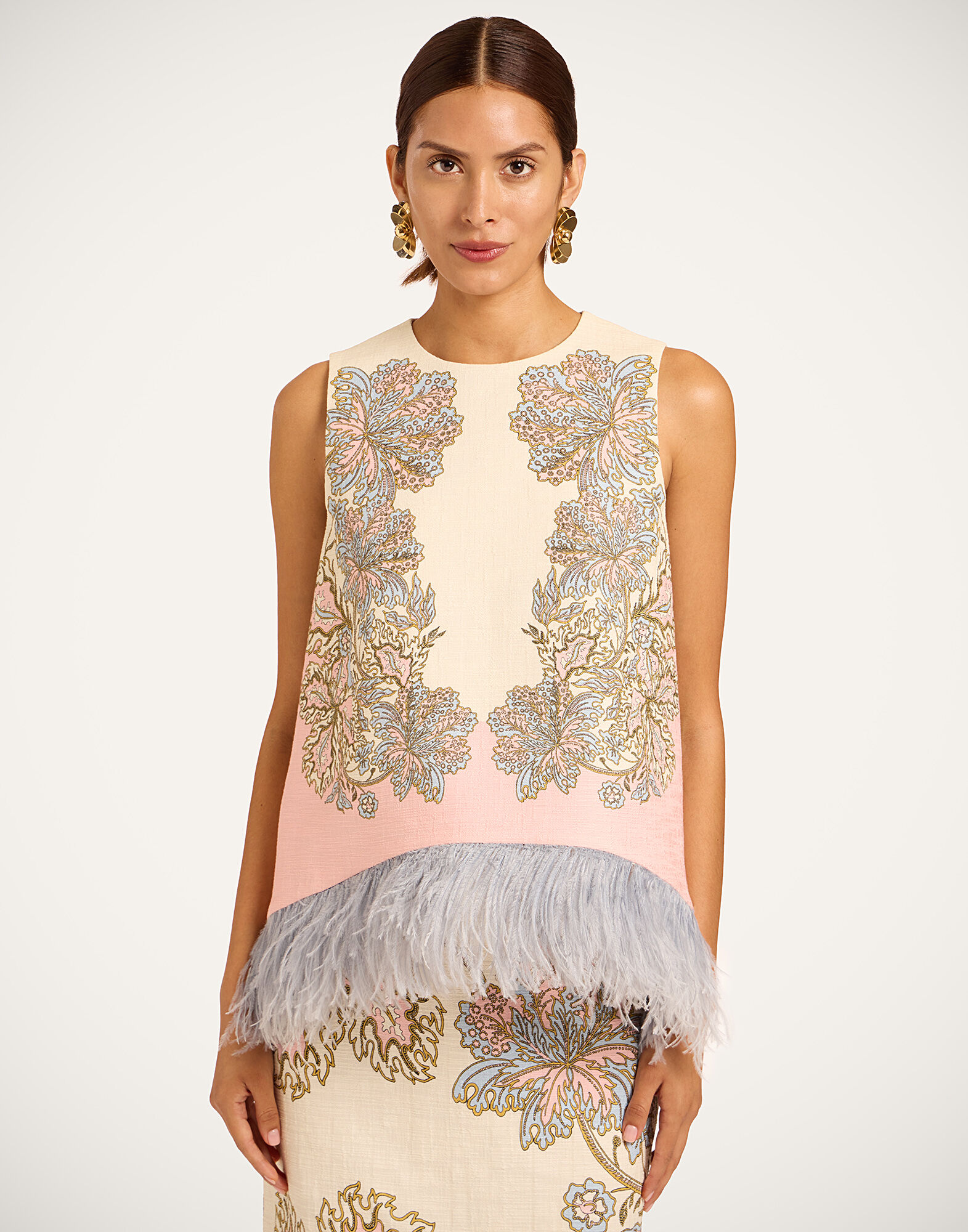 La DoubleJ La Scala Top Swathe Ivory TOP0220COT005SWA03WH04